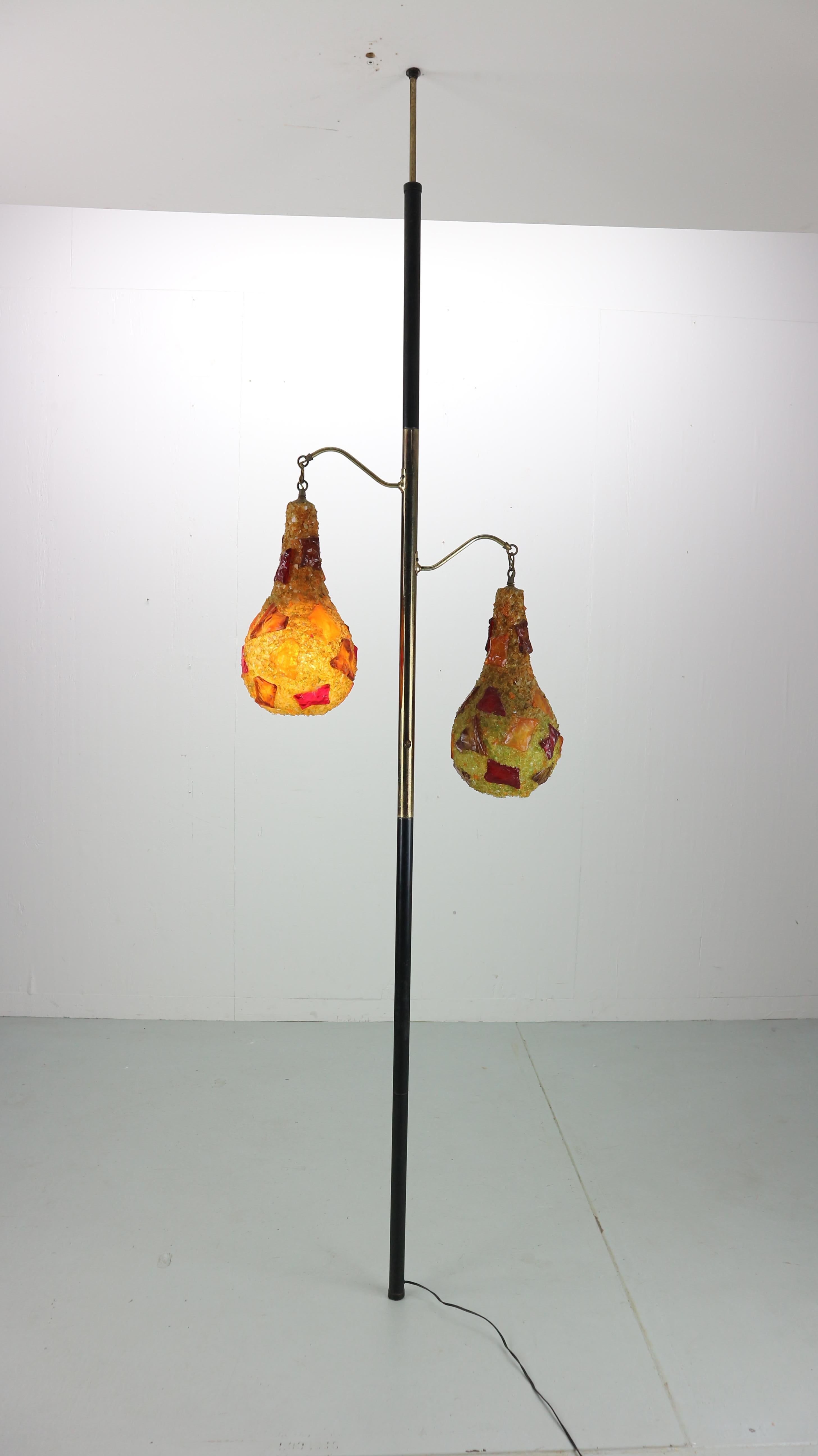 1970s tension pole lamp
