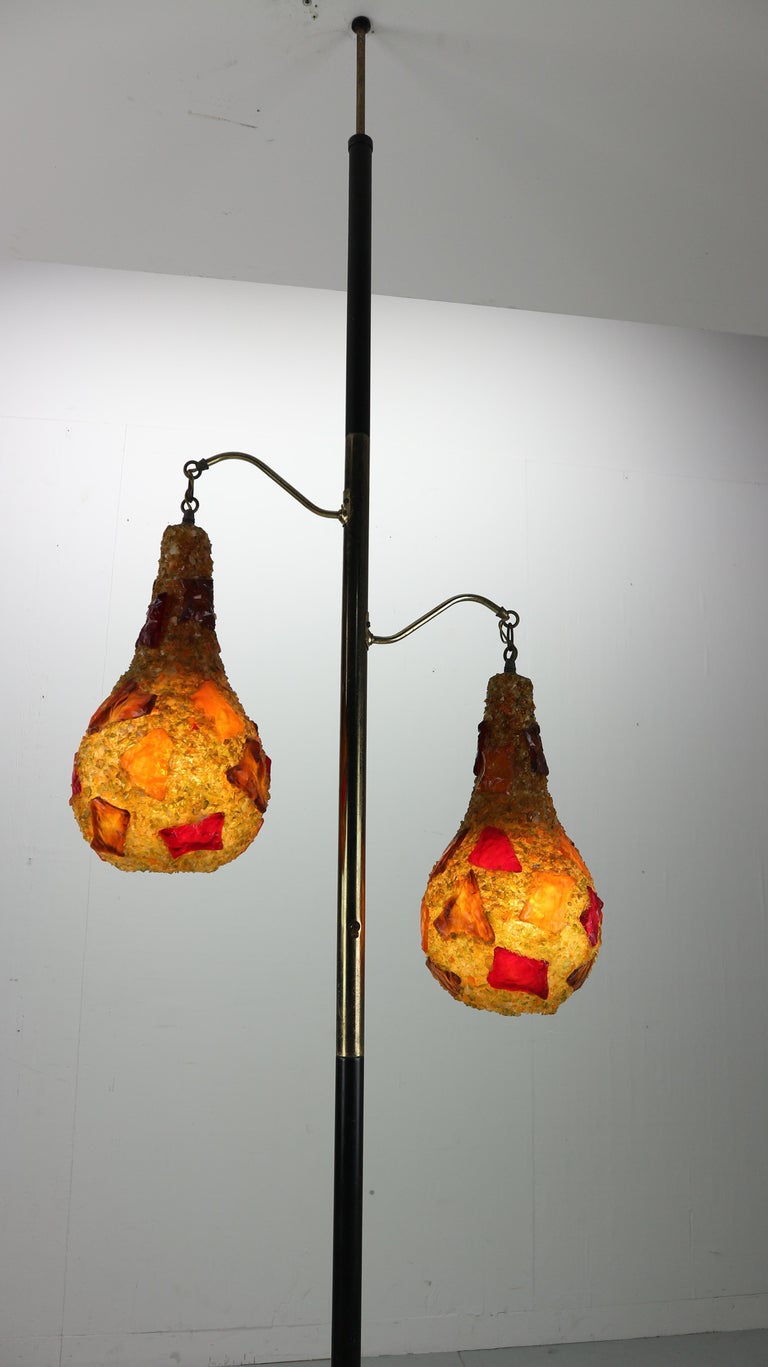 Vintage Midcentury Multi-Color Lucite Tension Pole Floor ...