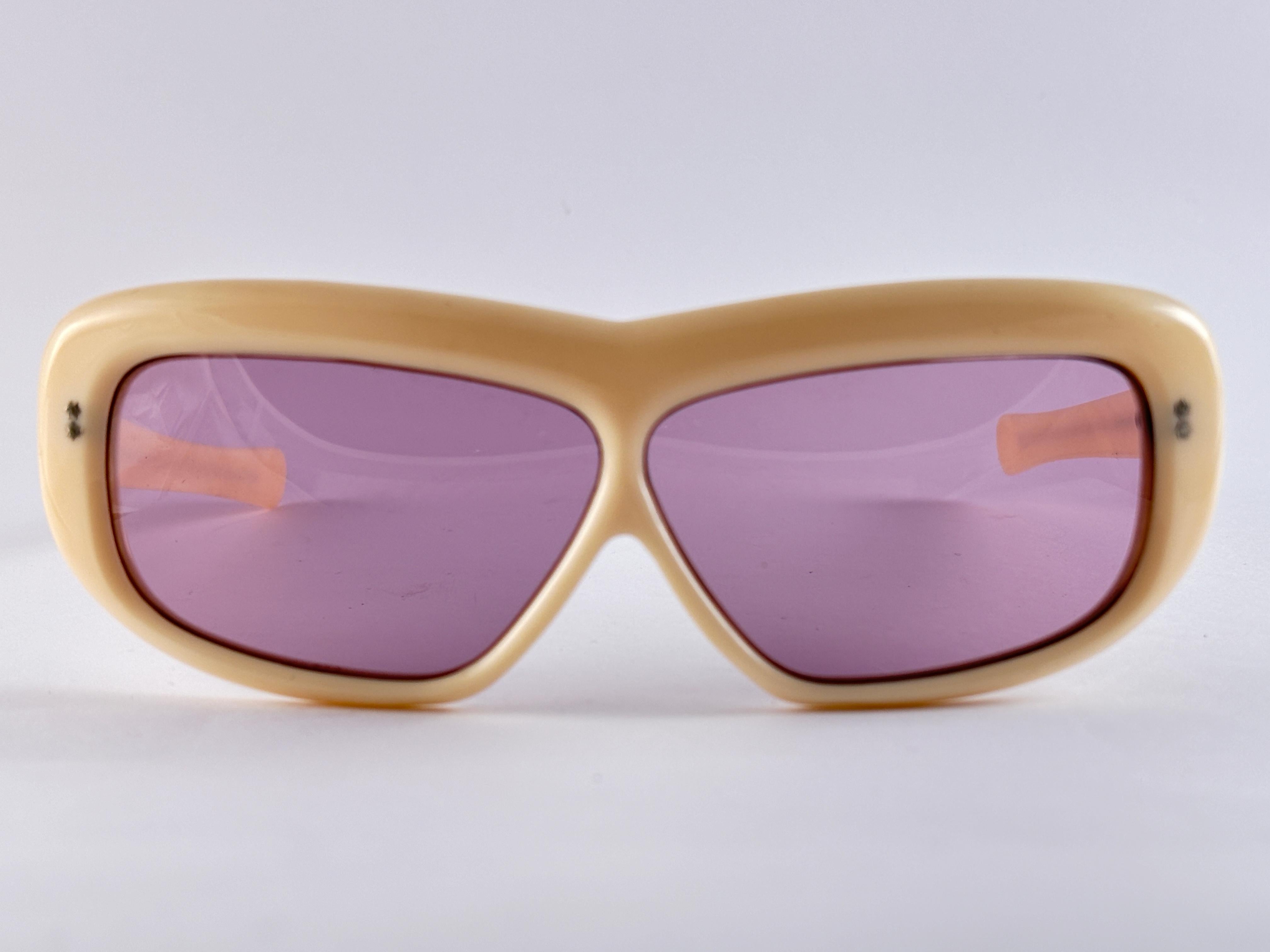 Brown Vintage Midcentury Oversized Robust Frame Made in France 1960's Sunglasses For Sale