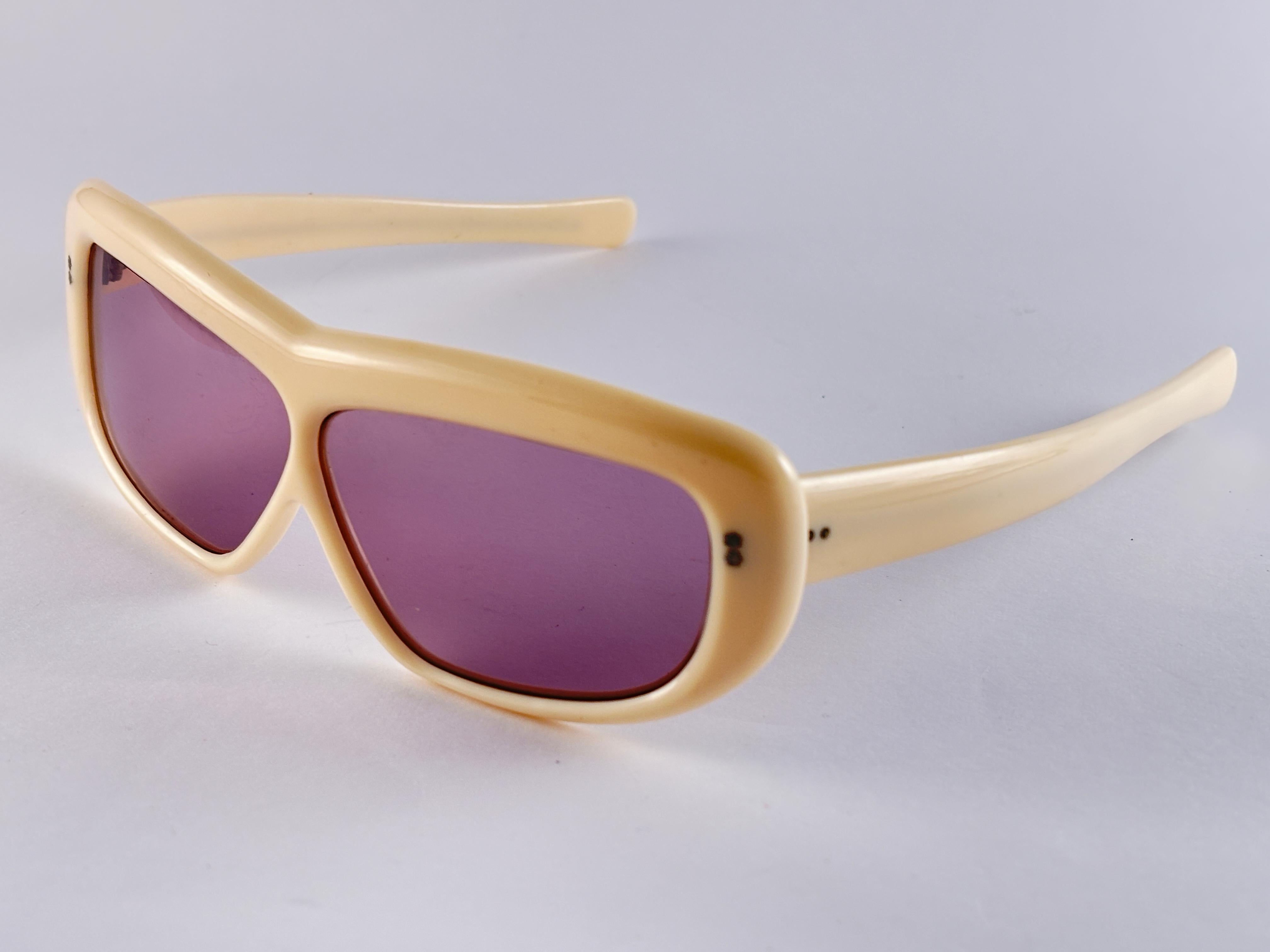 Women's or Men's Vintage Midcentury Oversized Robust Frame Made in France 1960's Sunglasses For Sale