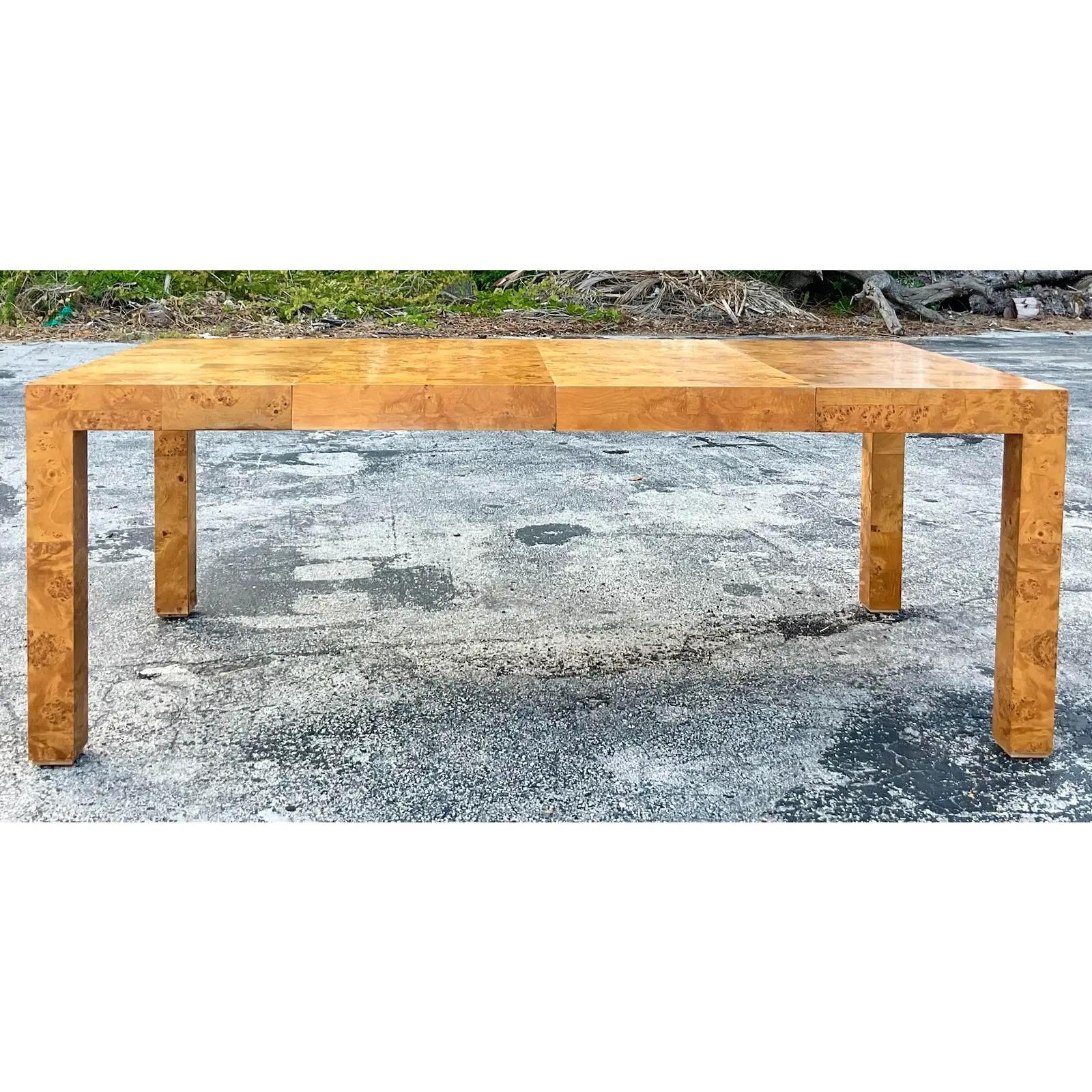 burl wood dining tables for sale