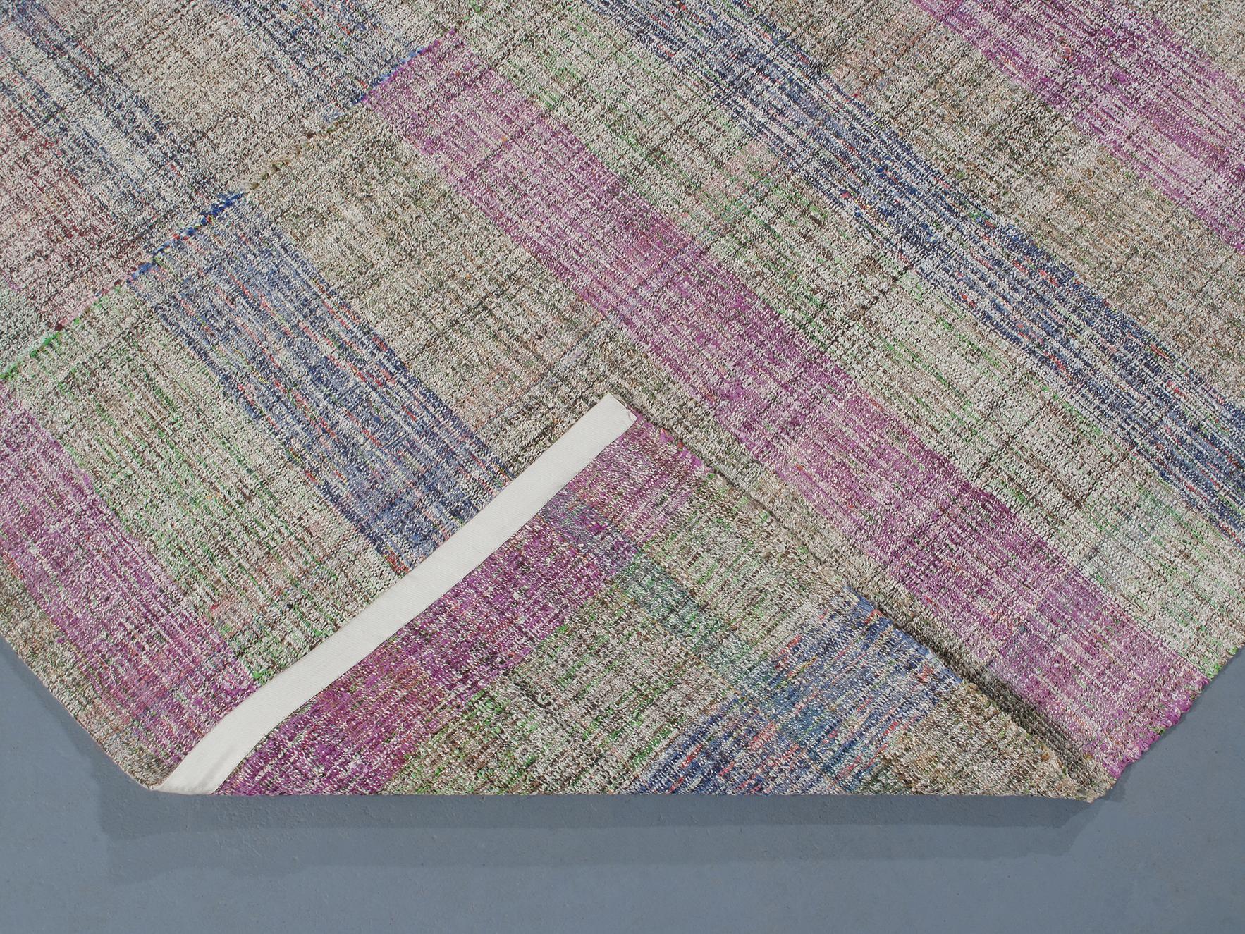 Pelas Flachgewebter Teppich aus der Mitte des Jahrhunderts (Mitte des 20. Jahrhunderts) im Angebot