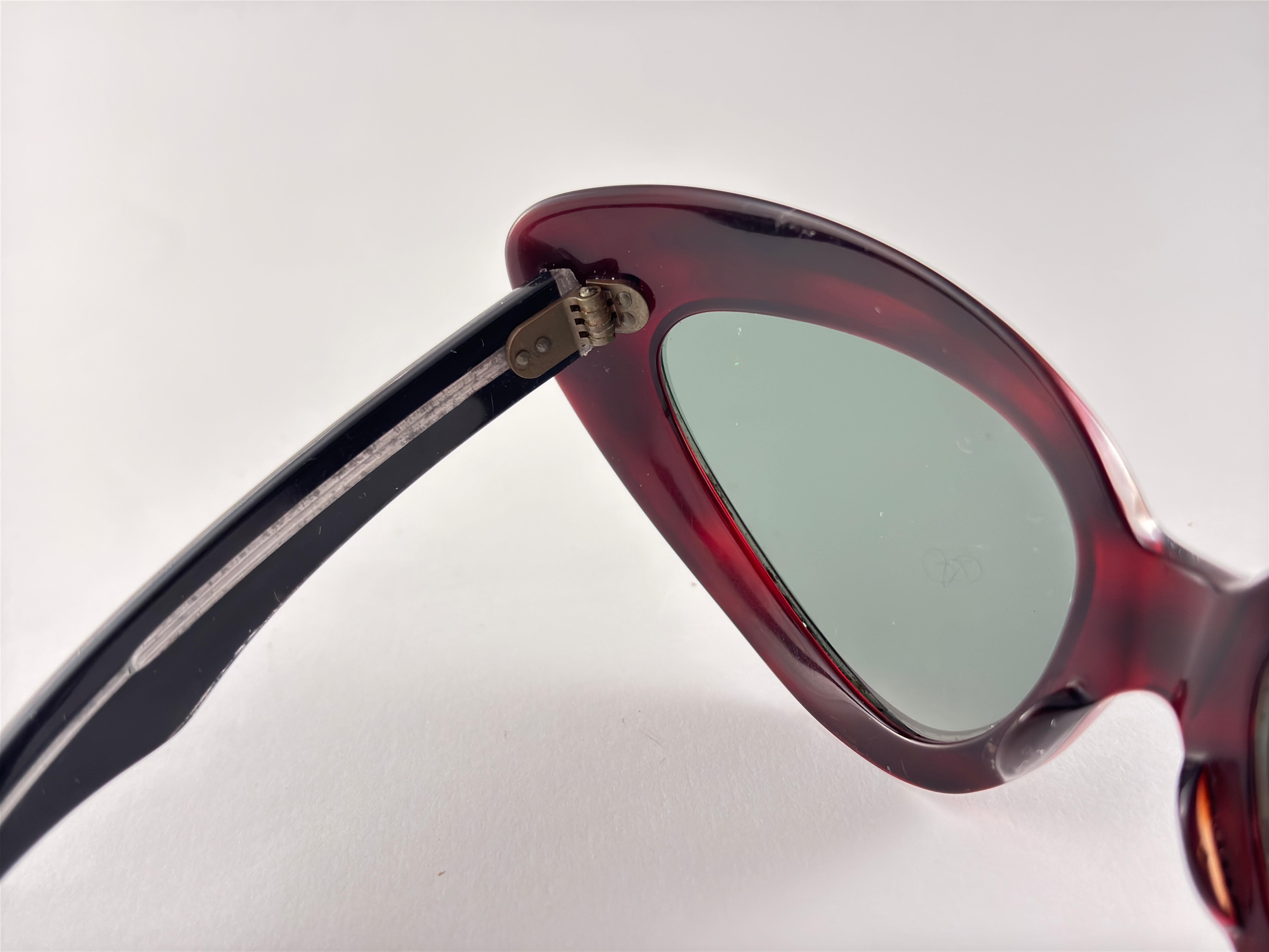 Rote Schildpatt-Maske 1960er Jahre Vintage Midcentury-Sonnenbrille im Zustand „Hervorragend“ im Angebot in Baleares, Baleares
