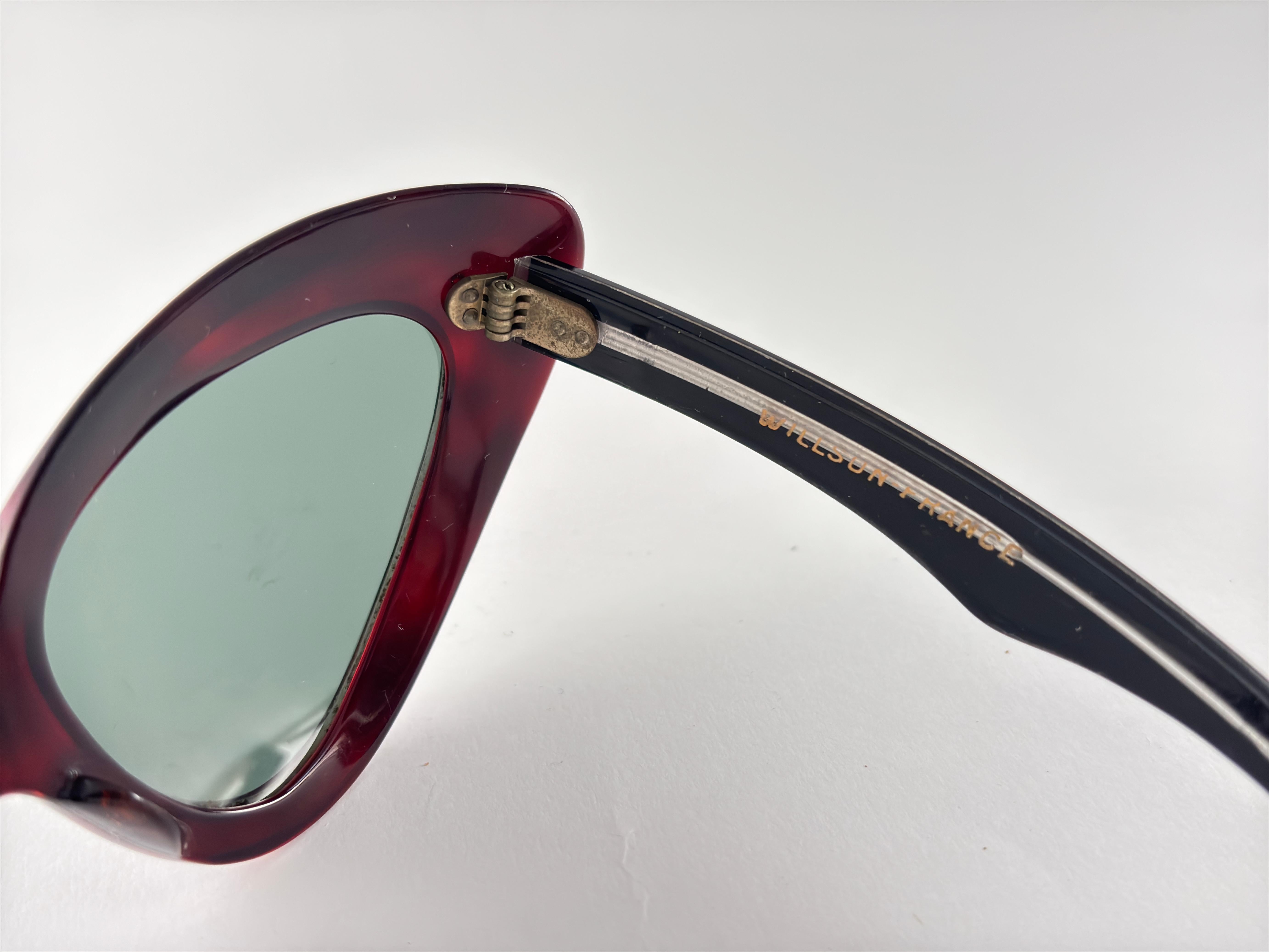 Rote Schildpatt-Maske 1960er Jahre Vintage Midcentury-Sonnenbrille für Damen oder Herren im Angebot