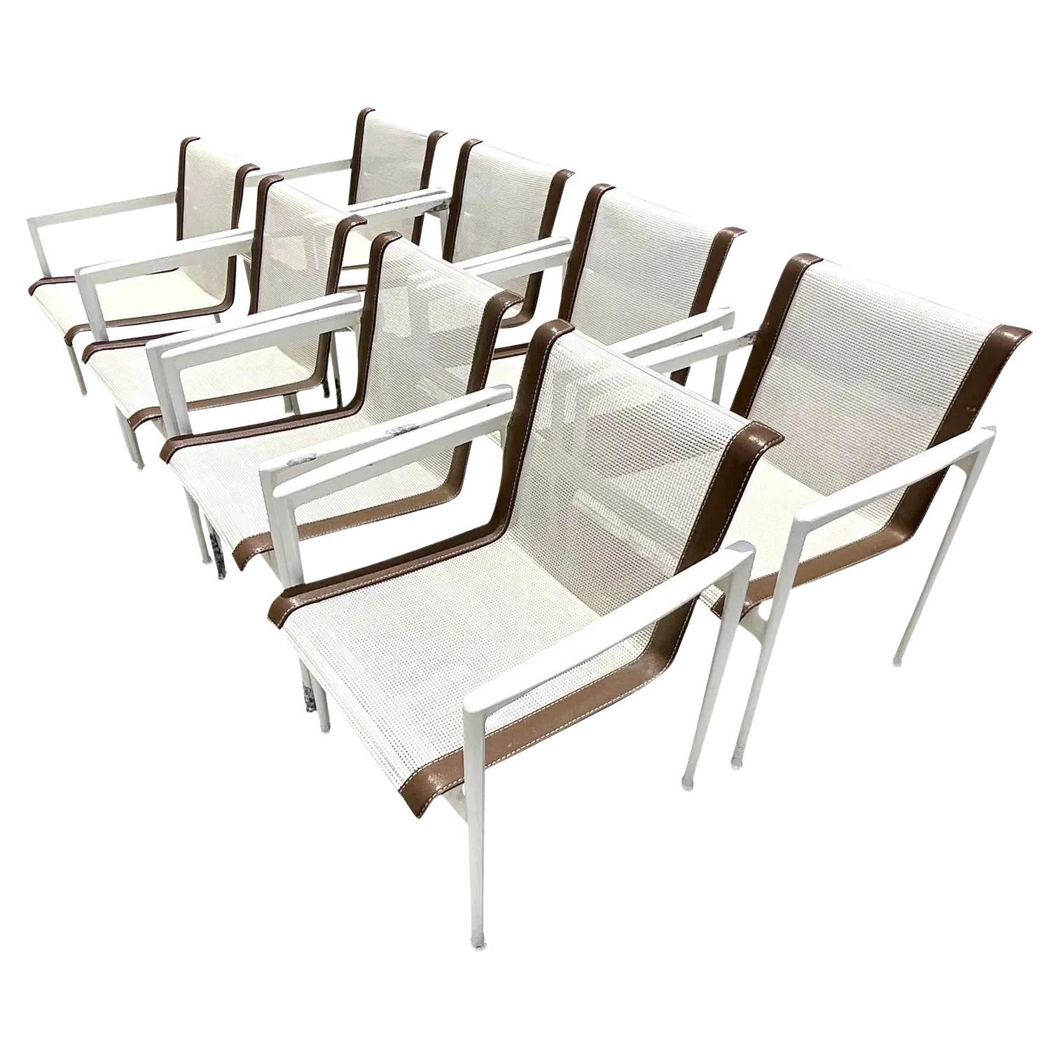 Vintage Midcentury Richard Schultz 1966 Series Dining Chairs - Set of 8