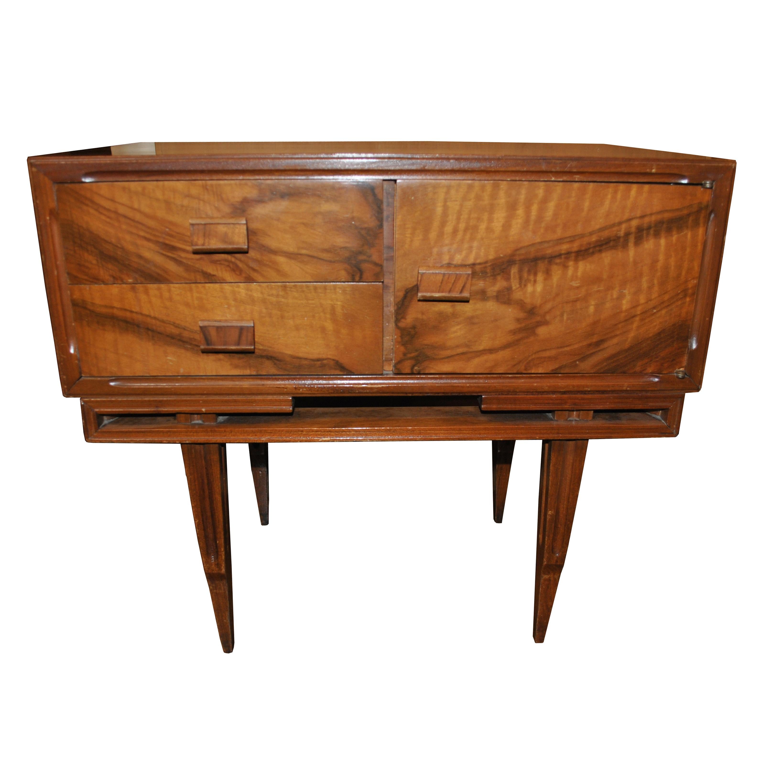 South American Vintage Midcentury Rosewood Side Tables Nightstands 