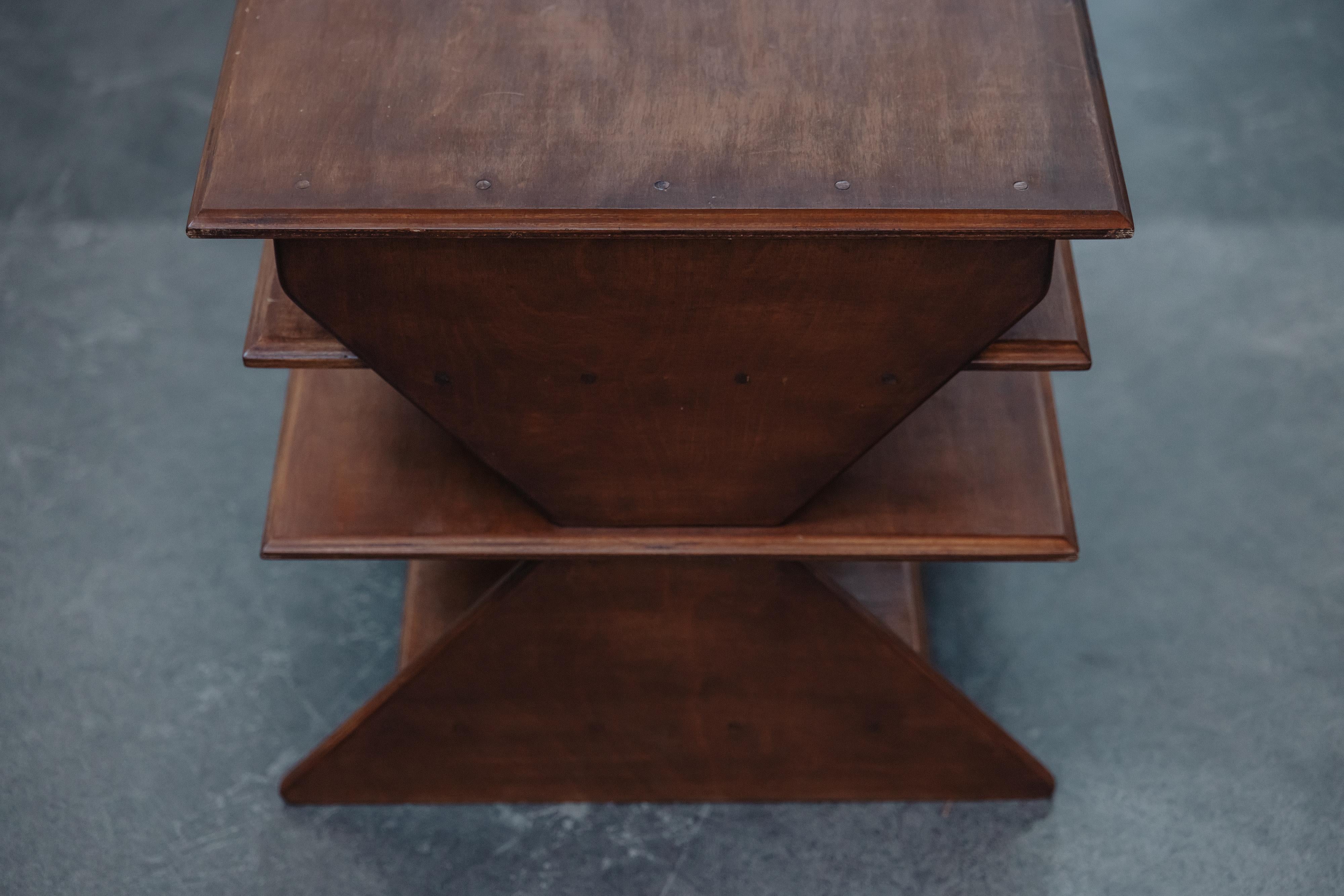 Pine Vintage Midcentury Side Table From France, Circa 1960 For Sale