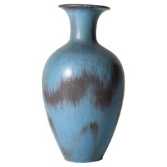 Vintage Midcentury Stoneware Floor Vase by Gunnar Nylund, Sweden, 1940s