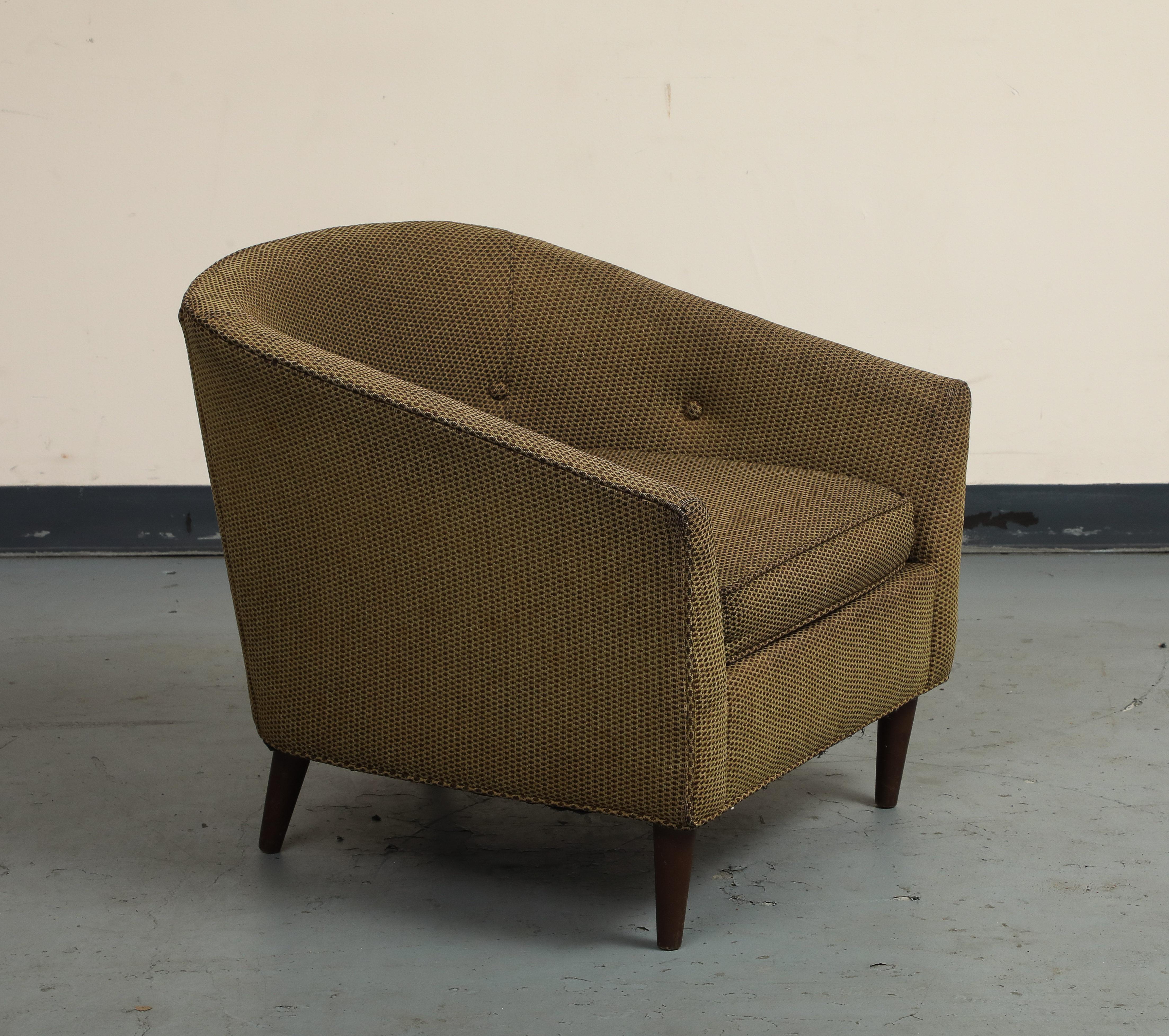 Vintage Midcentury Style Italian Lounge Chair im Zustand „Gut“ im Angebot in Chicago, IL