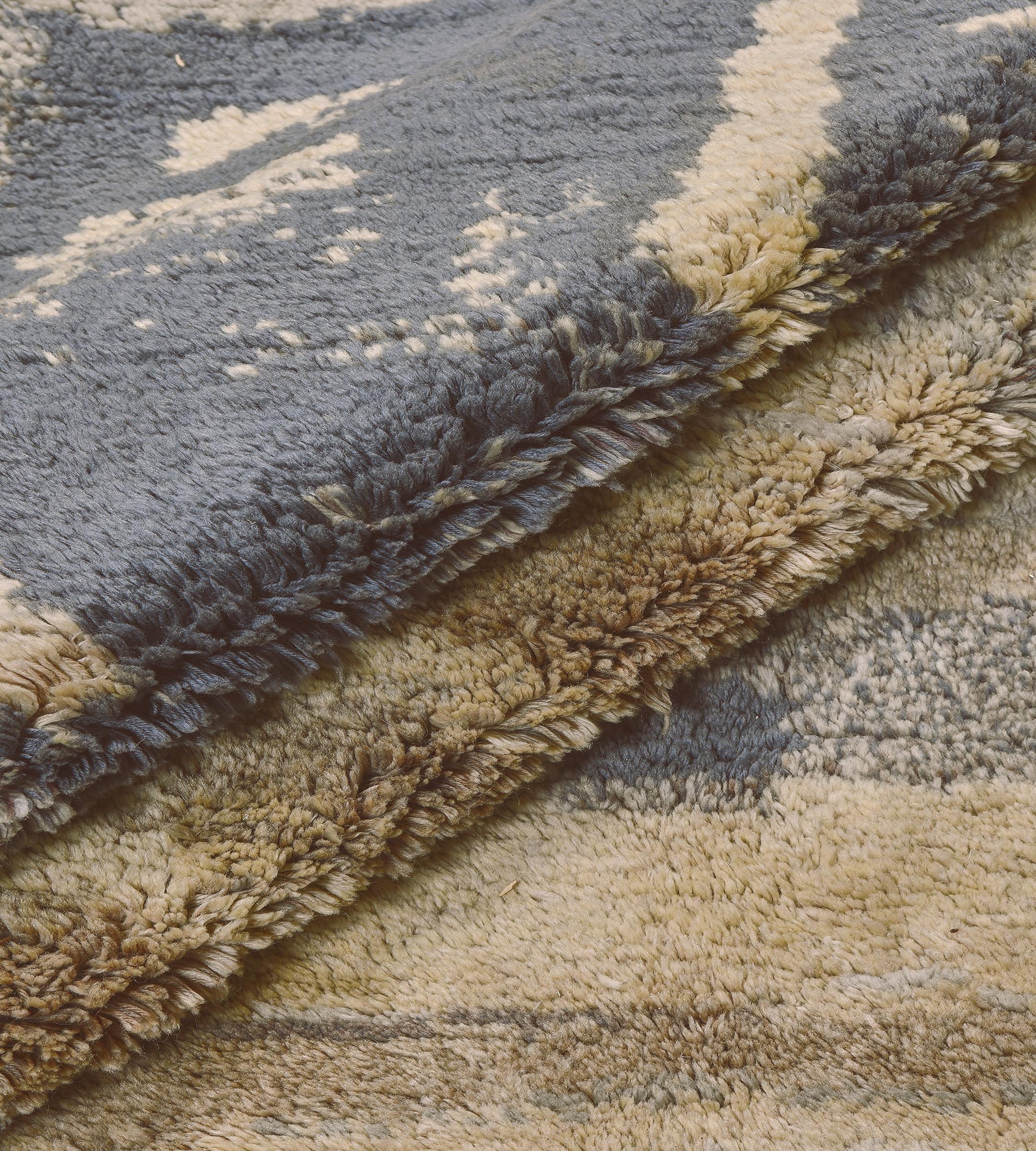 Schwedischer Deko-Teppich aus der Mitte des Jahrhunderts (Wolle) im Angebot