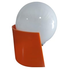 Lampada da tavolo vintage del Medioevo Acrilic Orange