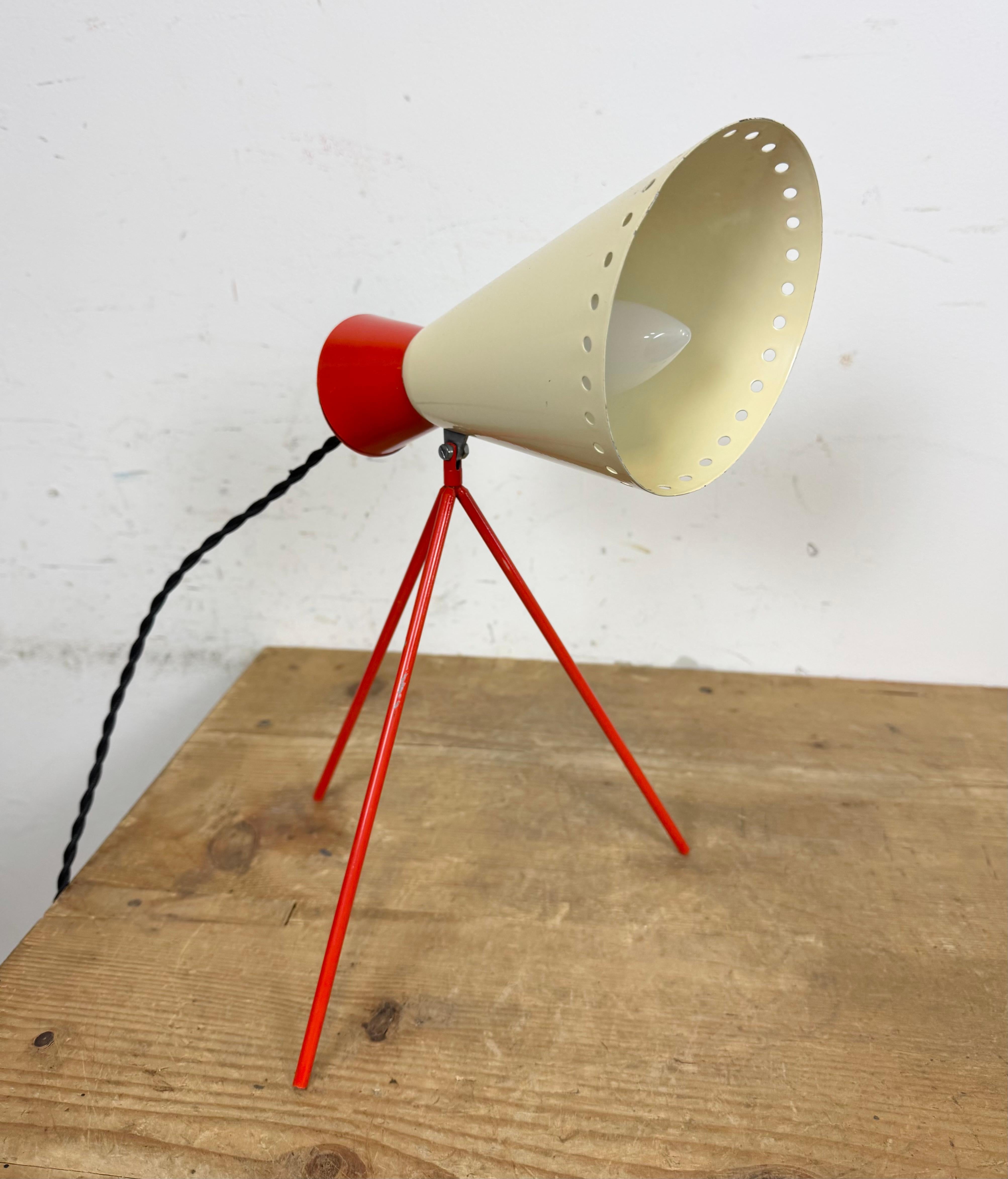 Vintage Midcentury Table Lamp by Josef Hůrka for Napako, 1950s For Sale 9