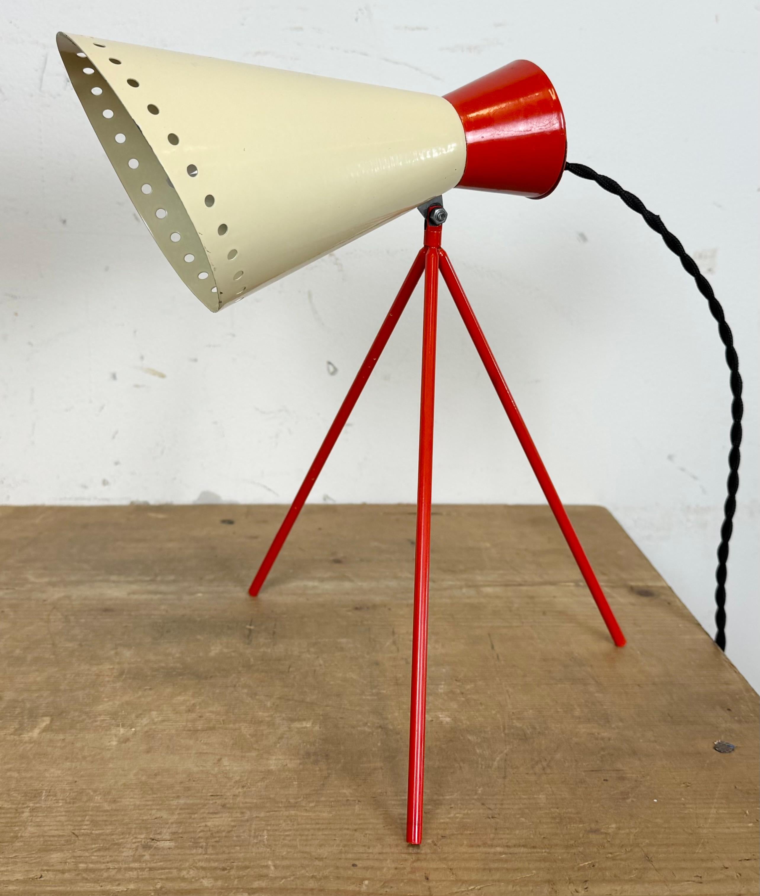 Mid-Century Modern Vintage Midcentury Table Lamp by Josef Hůrka for Napako, 1950s For Sale