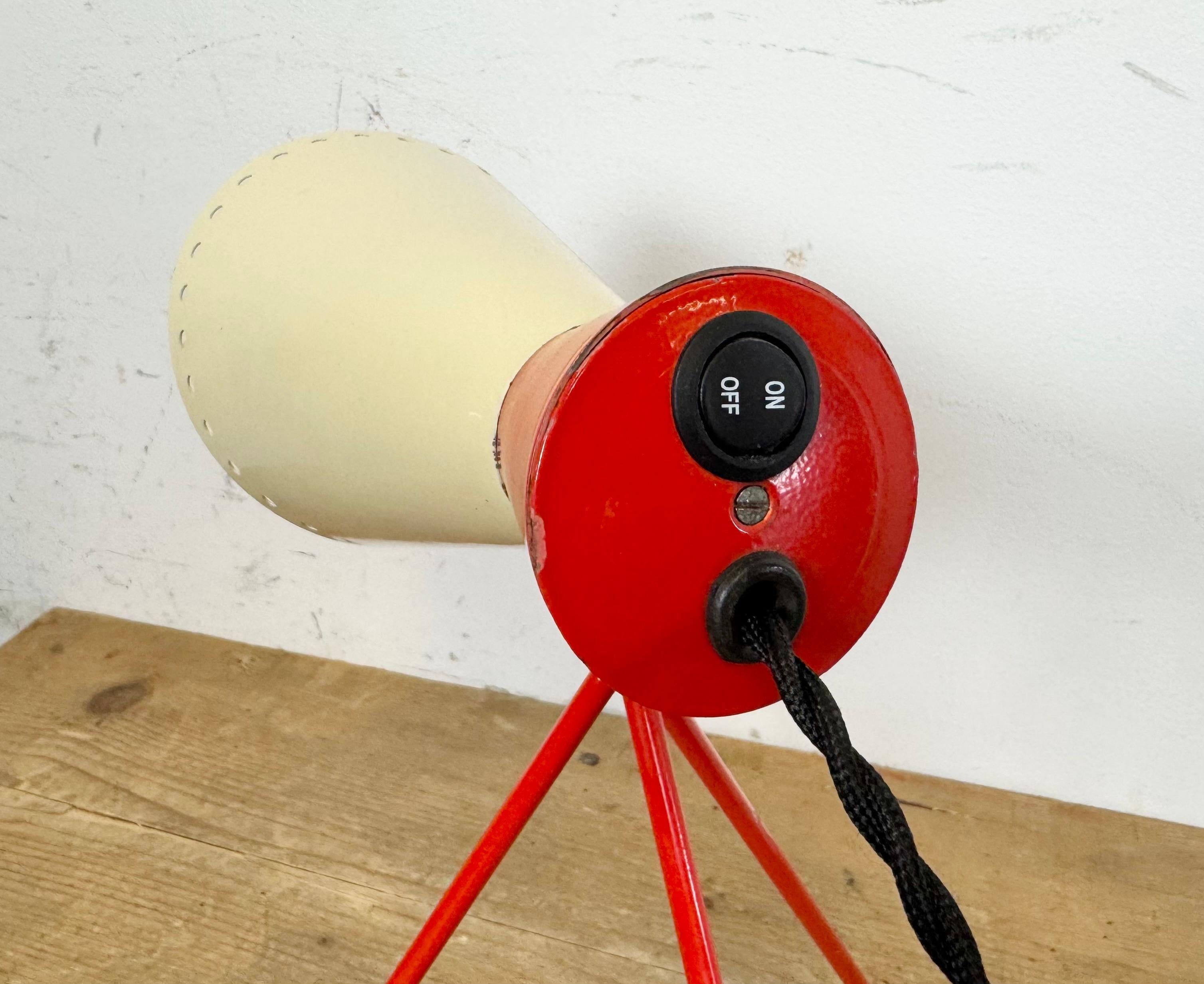 Metal Vintage Midcentury Table Lamp by Josef Hůrka for Napako, 1950s For Sale