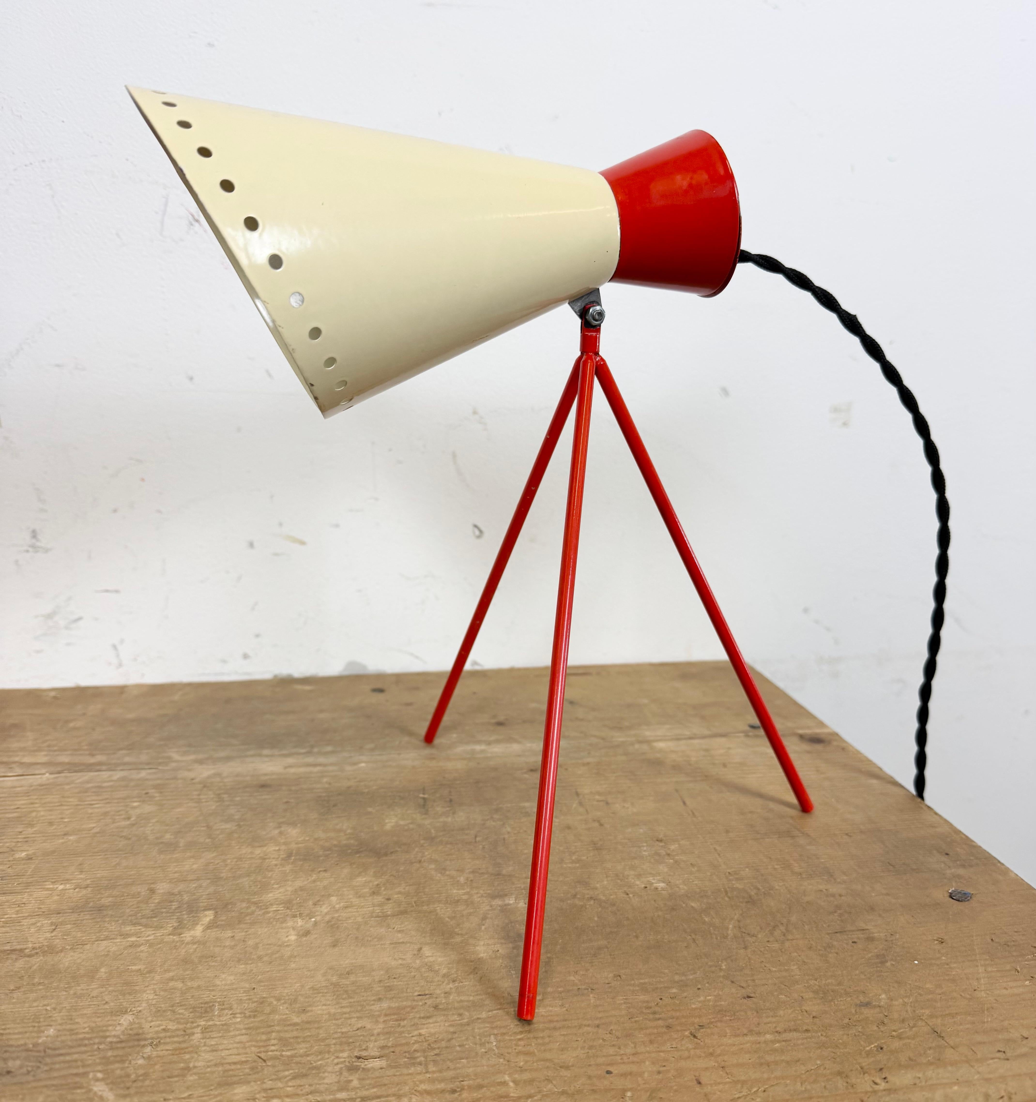Vintage Midcentury Table Lamp by Josef Hůrka for Napako, 1950s For Sale 1