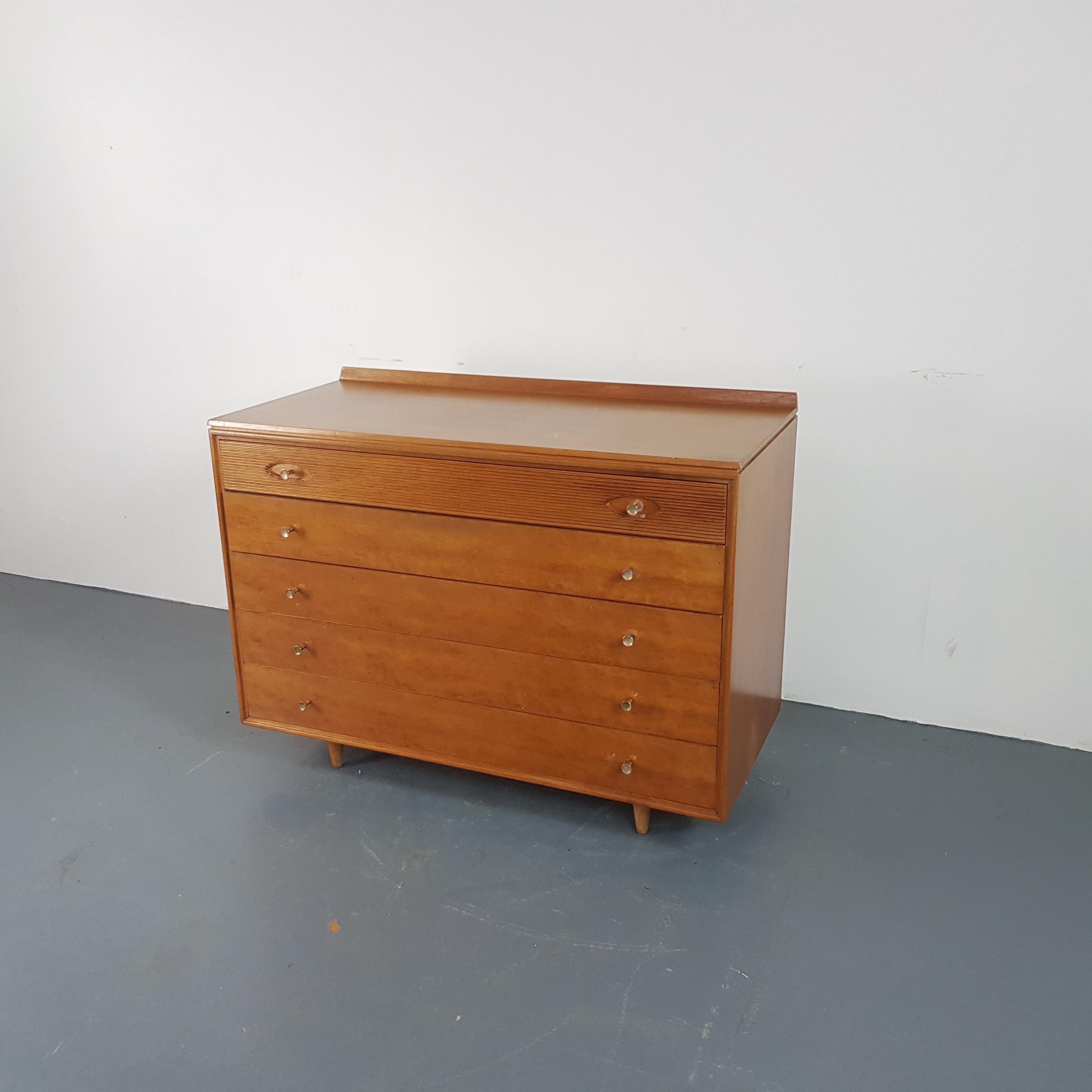 20th Century Vintage Midcentury Teak Chest of Drawers by Robert Heritage for Archie Shine For Sale