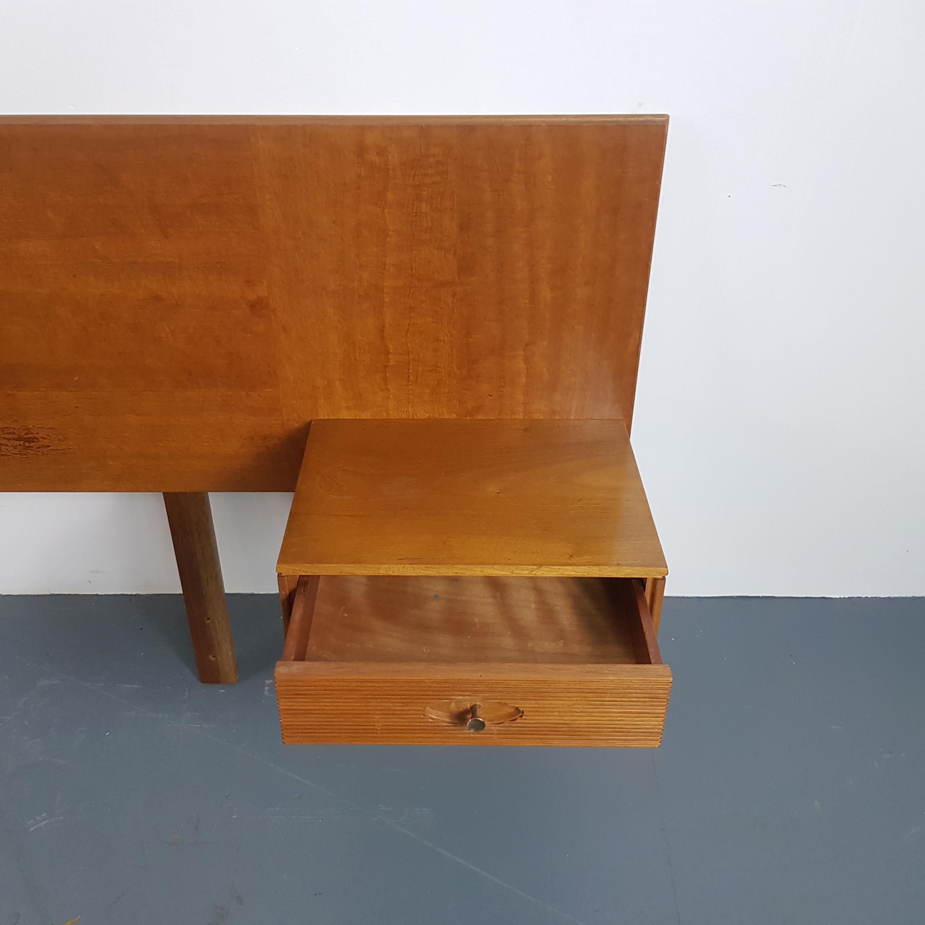 20th Century Vintage Midcentury Teak Headboard by Robert Heritage for Archie Shine For Sale