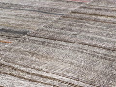 Vintage Midcentury Tribal Flat-Weave Rug