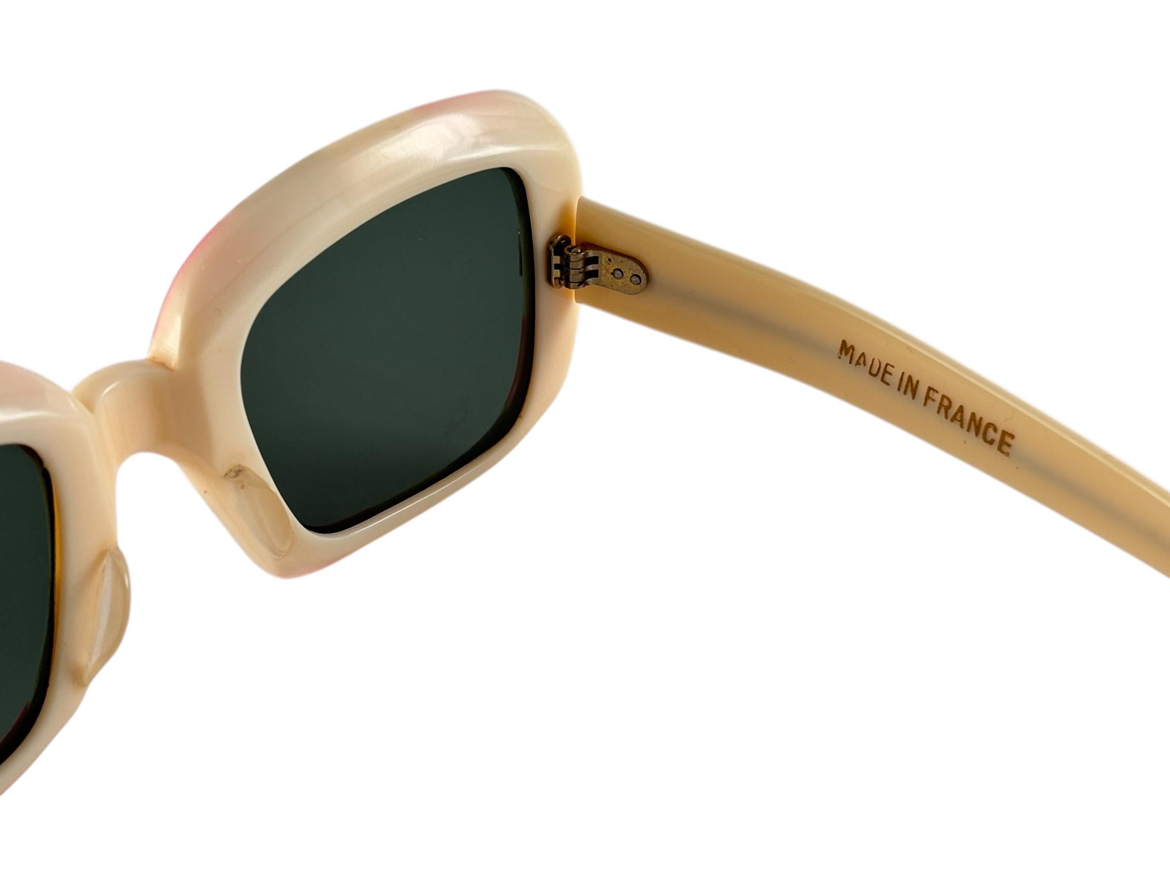 Brown Vintage Midcentury TV Frame Vibrant Multicolor Sunglasses 1960'S For Sale