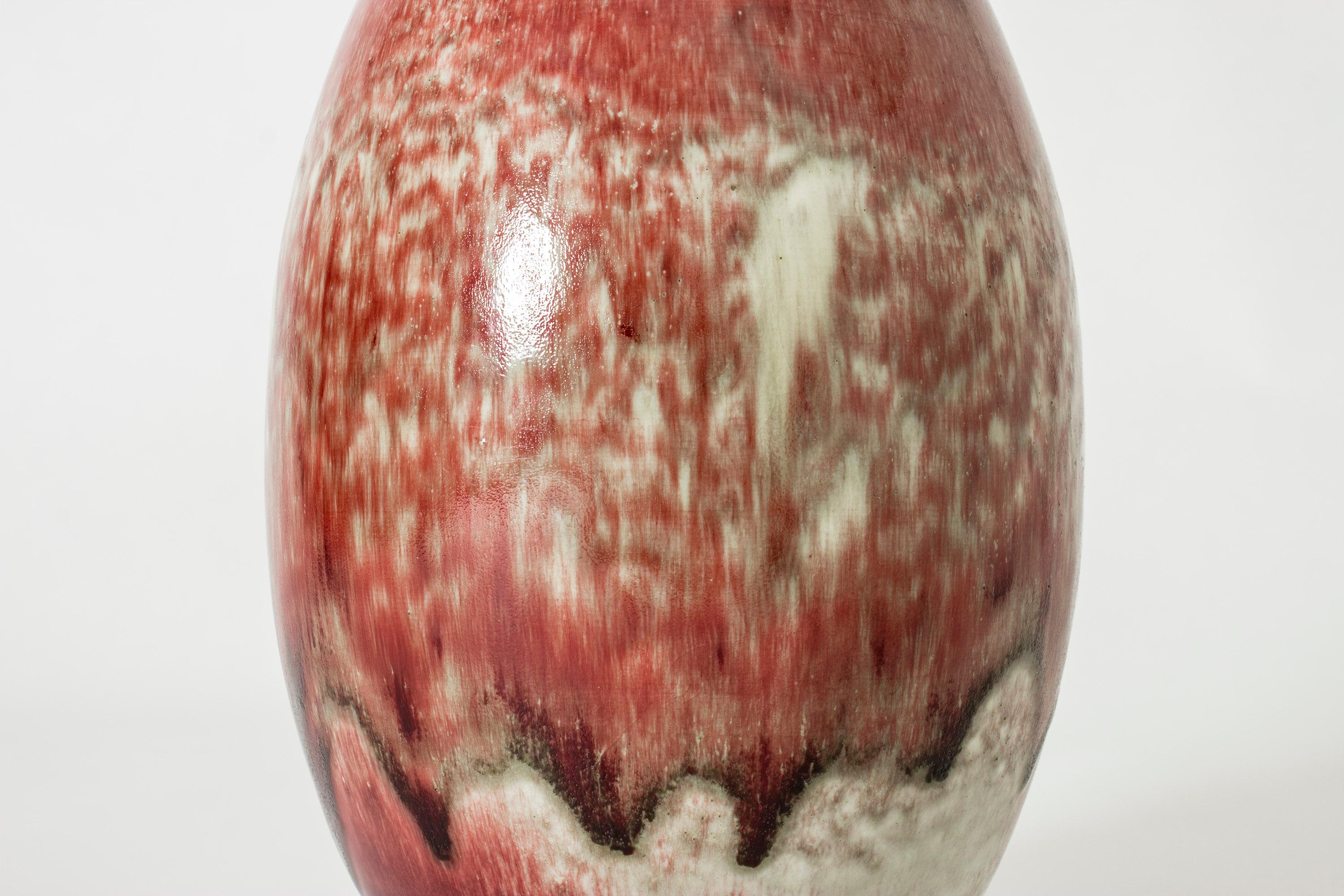 Vintage-Vase aus der Mitte des Jahrhunderts von Friedl Holzer-Kjellberg, Arabia, 1940er Jahre im Zustand „Gut“ im Angebot in Stockholm, SE