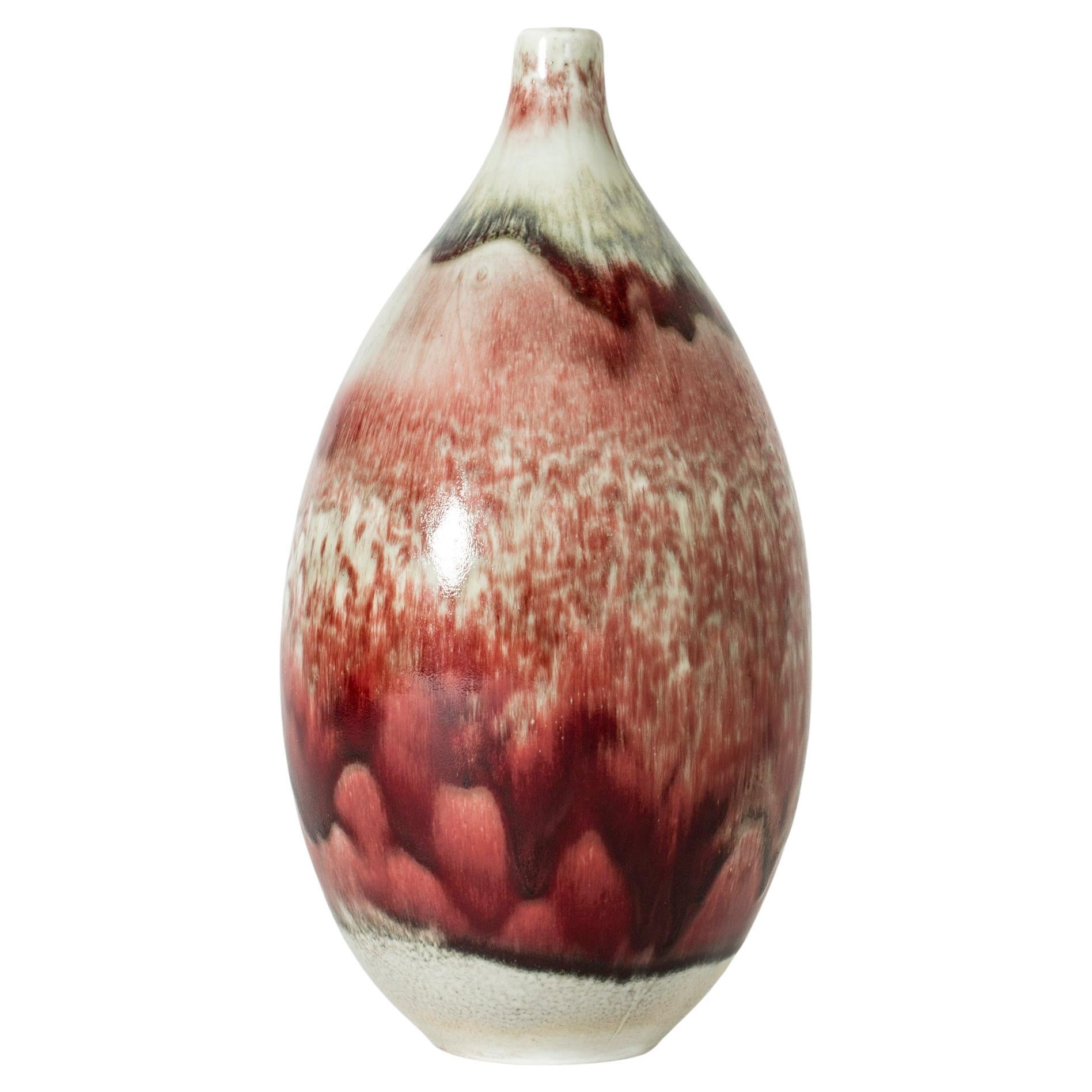 Vintage-Vase aus der Mitte des Jahrhunderts von Friedl Holzer-Kjellberg, Arabia, 1940er Jahre