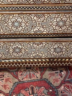 Vintage Middle Eastern Bone and Mother of Pearl Inlaid Chest