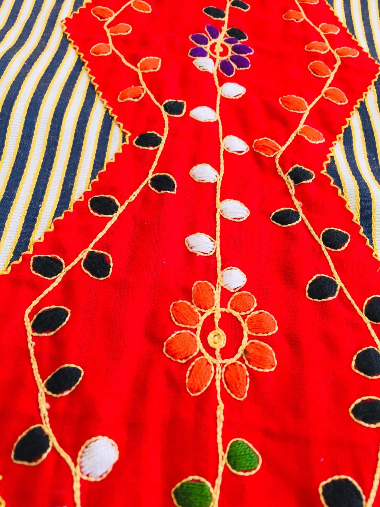 Vintage Middle Eastern Ethnic Caftan, Kaftan Maxi Dress For Sale 9