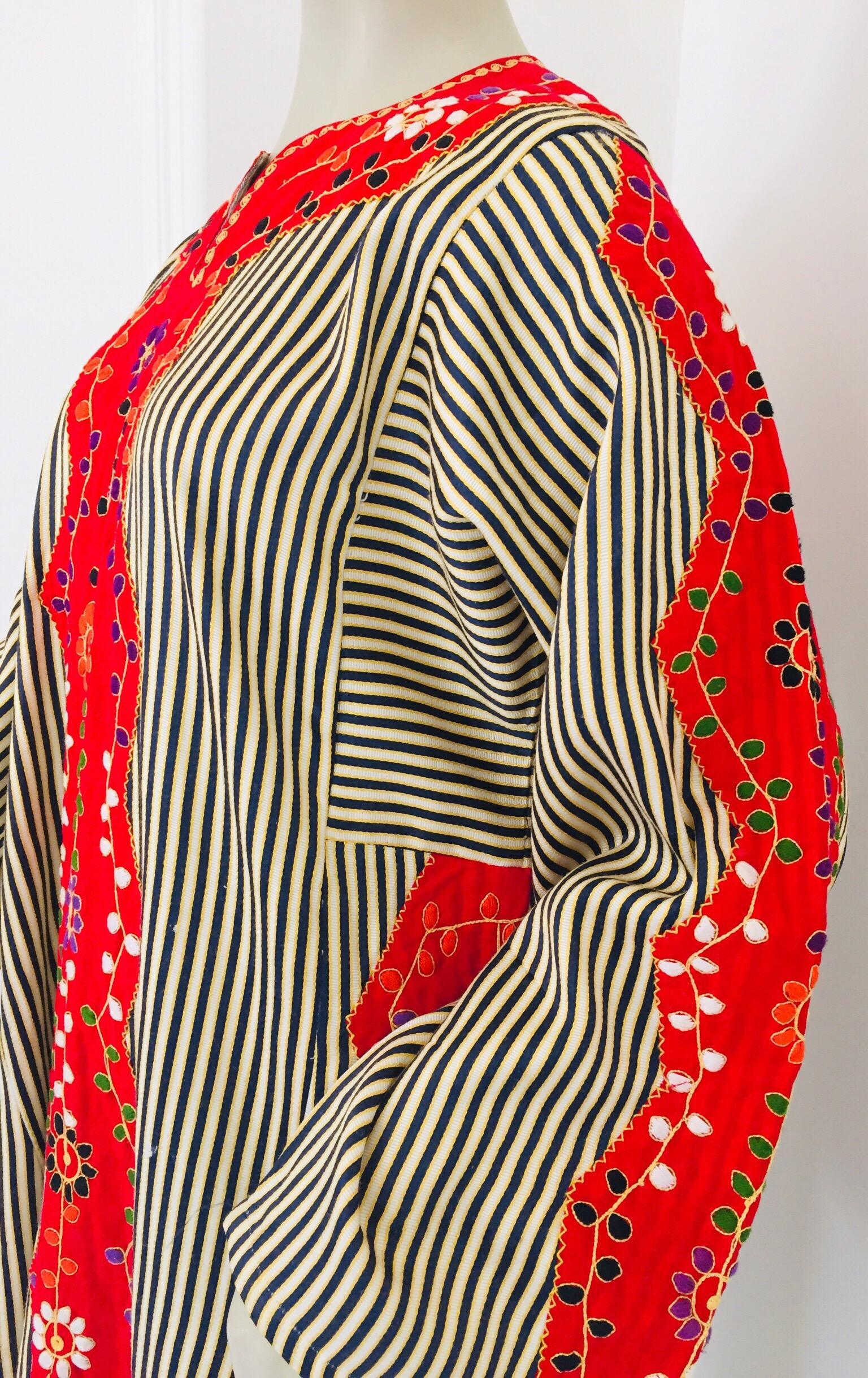 Vintage Middle Eastern Ethnic Caftan, Kaftan Maxi Dress en vente 3