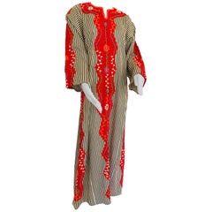 Caftan caftan marocain vintage style caftan ethnique du Moyen-Orient