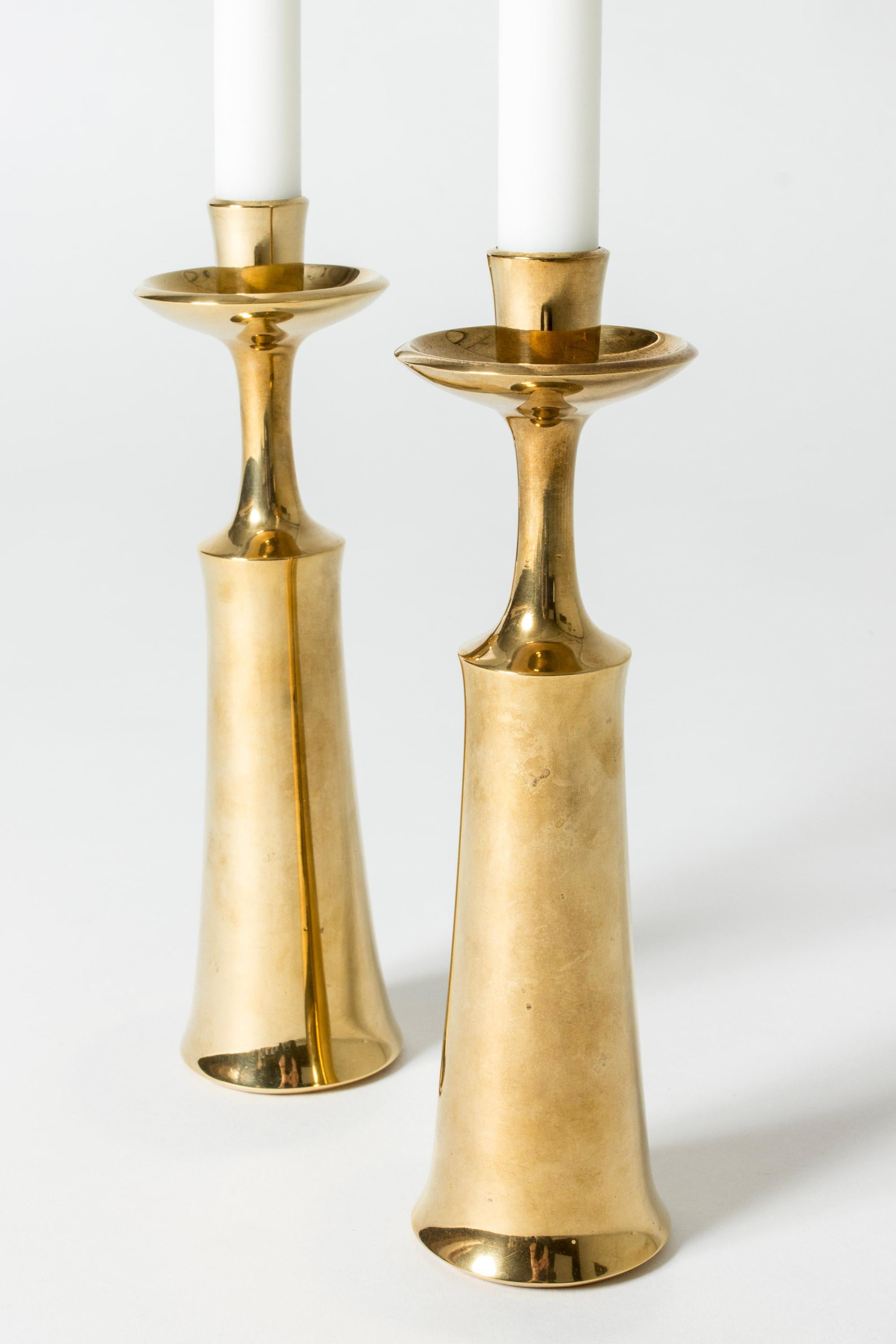 Danish Vintage Midentury Brass Candlestick by Jens Quistgaard, Denmark, 1950s