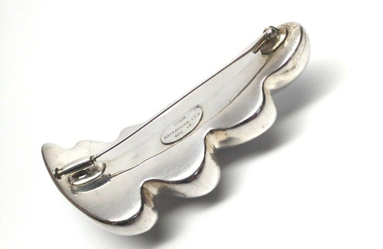 Vintage Mikal-Jon Bayanihan Sterling Silver Modernist Pin/Brooch For Sale 1