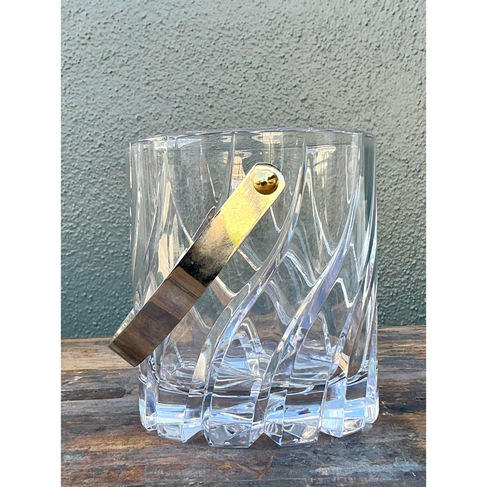 Tedesco Secchiello per il ghiaccio di cristallo tagliato vintage di Mikasa 