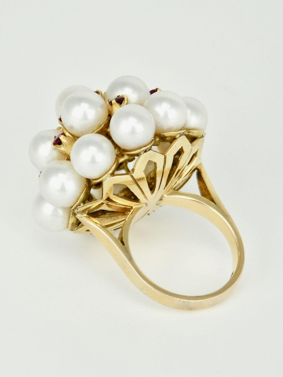pearl cluster ring