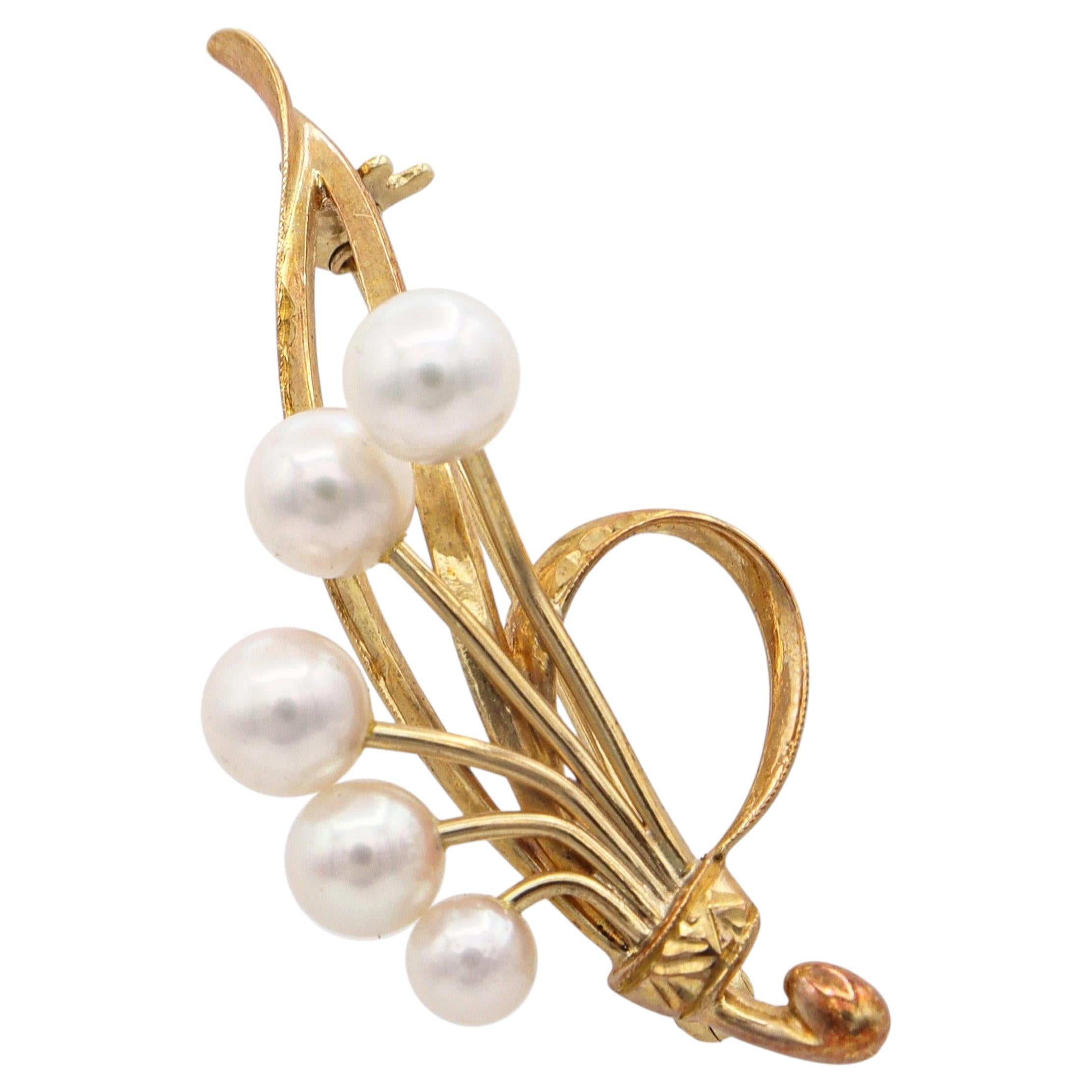 アクセサリー NANO gold plated pearl brooch SILVER 950 Mikimoto Brooches - 52 For Sale at 1stDibs | mikimoto pearl brooch