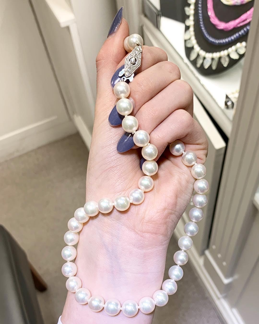 mikimoto akoya pearl necklace
