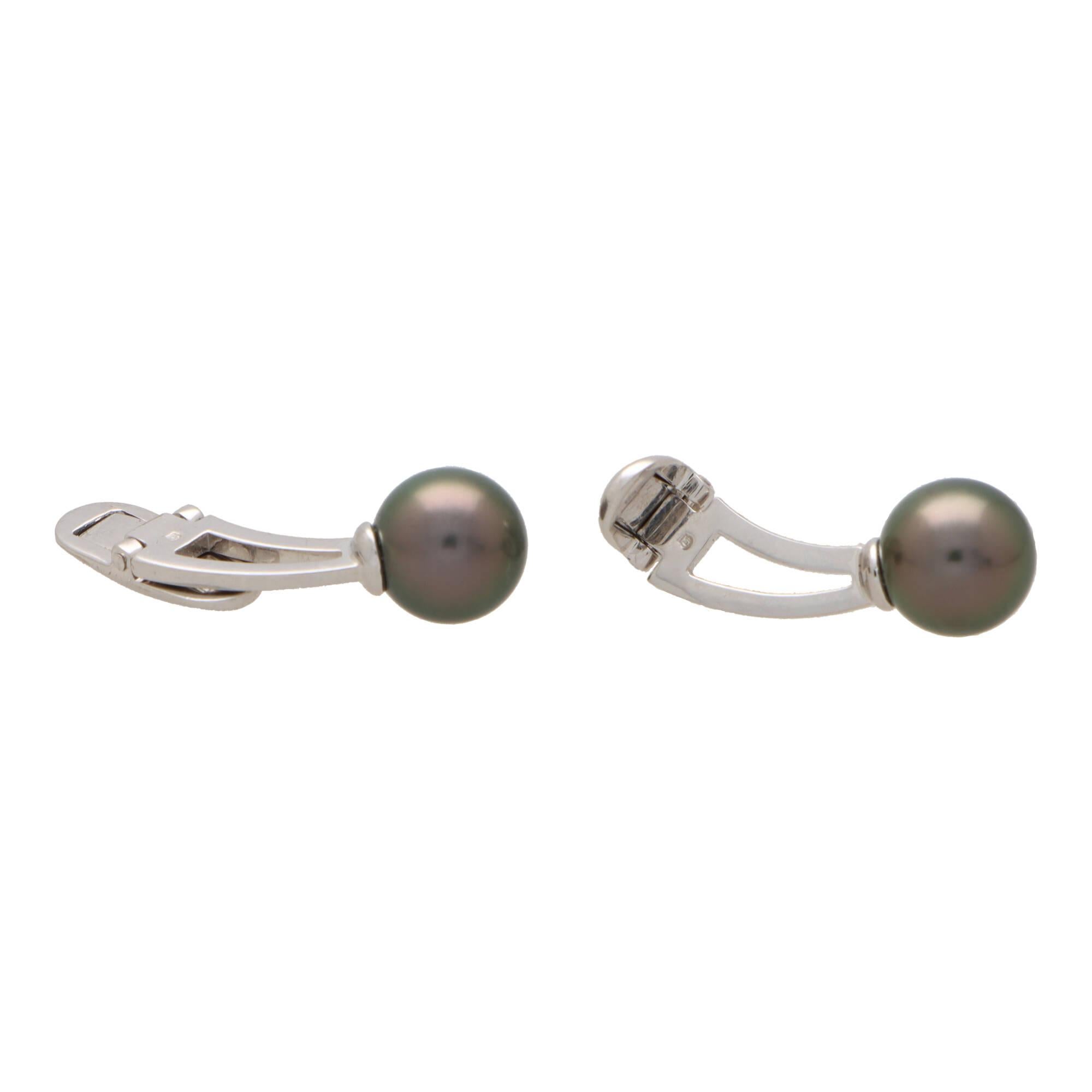 mikimoto tahitian pearl earrings