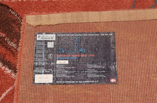 Vintage Miles Davis Design Jazz Scene Art Rug For At 1stdibs