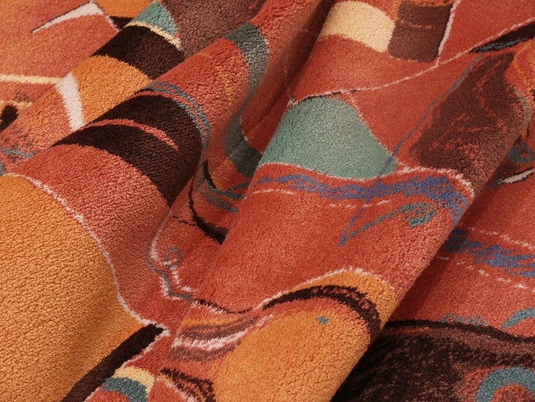 Vintage Miles Davis Design Jazz Scene Art Rug For At 1stdibs