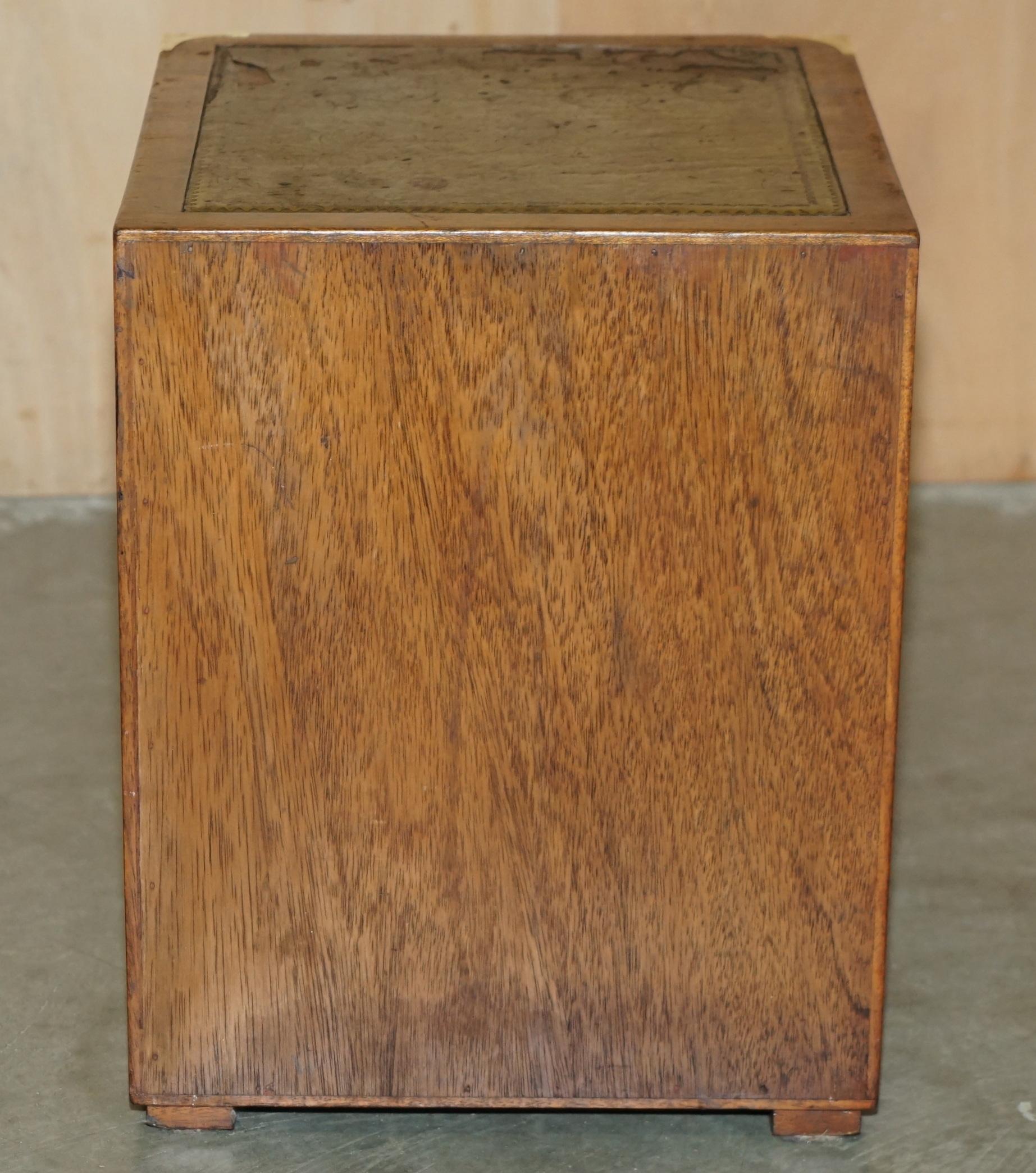 VINTAGE MILIARY CAMPAIGN SiDE END LAMP WINE BEDSIDE TABLE CHEST WITH DRAWERS For Sale 3