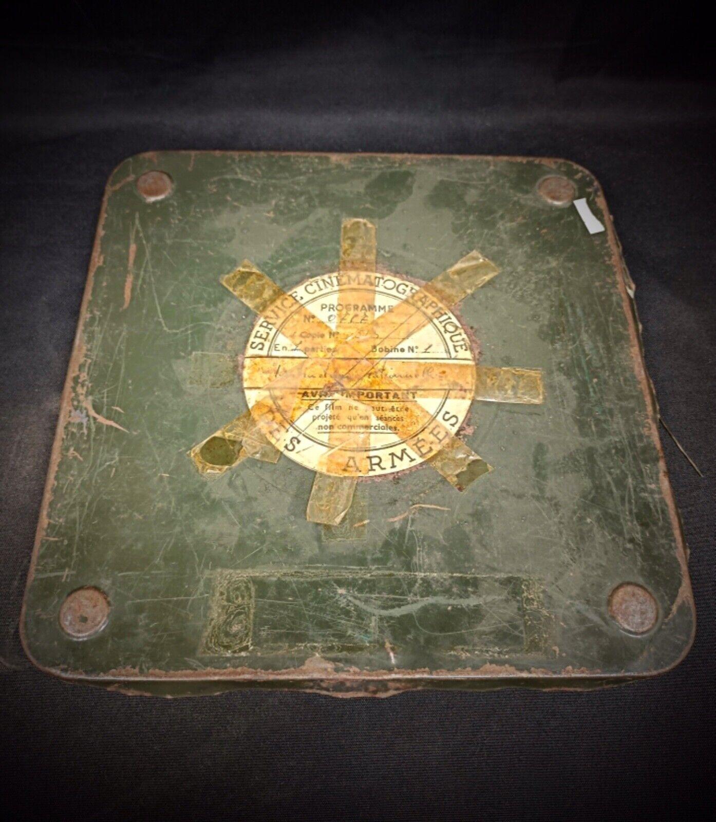 Vintage Military Film with Metal Box 
