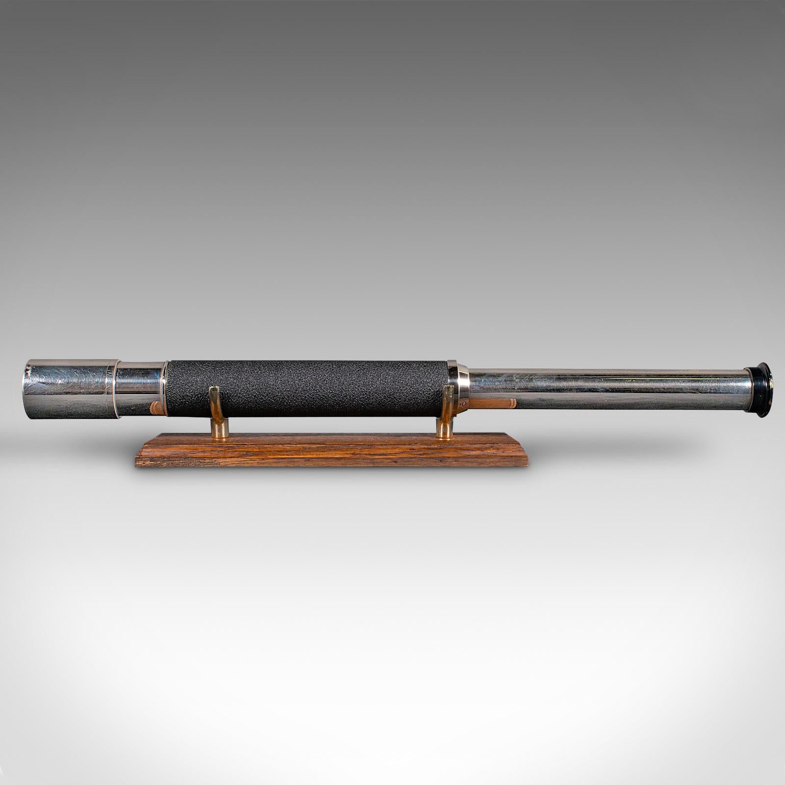 Canadien Vintage Military Terrestrial Telescope, Canadian, Officer Of The Watch, CKC, WW2 en vente