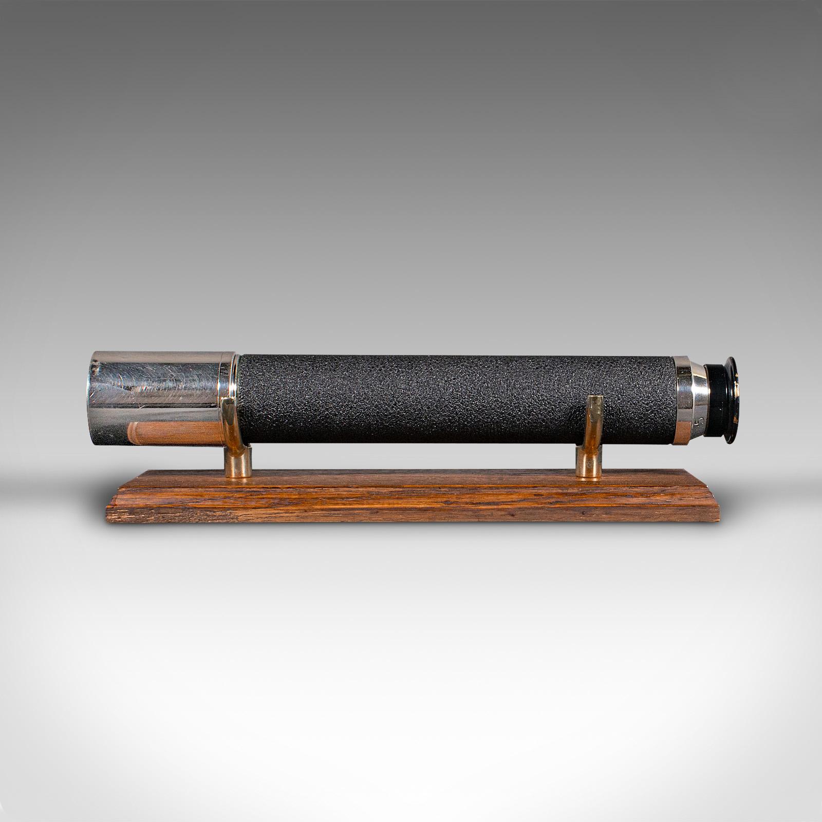 Vintage Military Terrestrial Telescope, Canadian, Officer Of The Watch, CKC, WW2 Bon état - En vente à Hele, Devon, GB