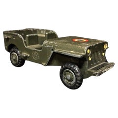 Vintage Military Toy Car von France Jouets - Gebrauchter Zustand - 2Y38