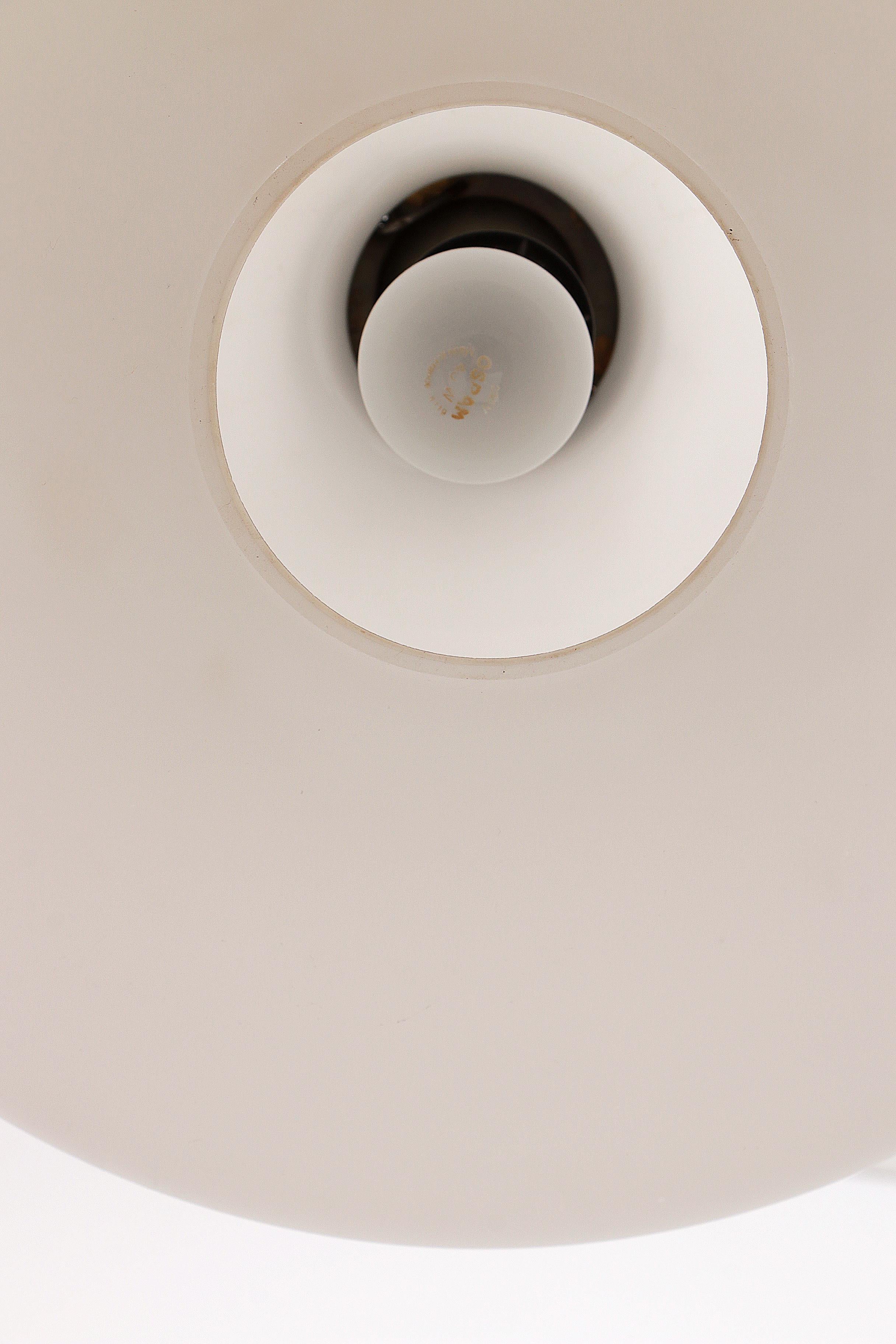 Vintage Milk Glass Ceiling Lamp Model Ufo, 1960s, Germany For Sale 3