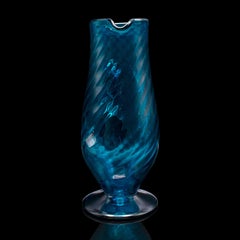 Vintage Milk Jug, Scandinavian, Art Glass, Pitcher, Serving Ewer, Mid Century