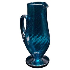 Vintage Milk Jug, Scandinavian, Art Glass, Pitcher, Serving Ewer, Mid Century