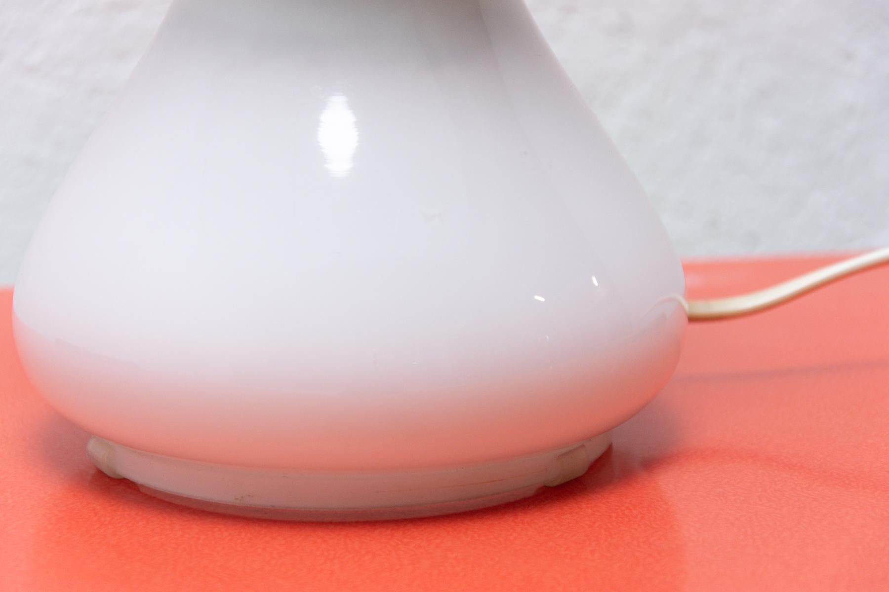 Vintage Milky Glass Desk Lamp, Designed by Ivan Jakeš, 1970´s For Sale 1