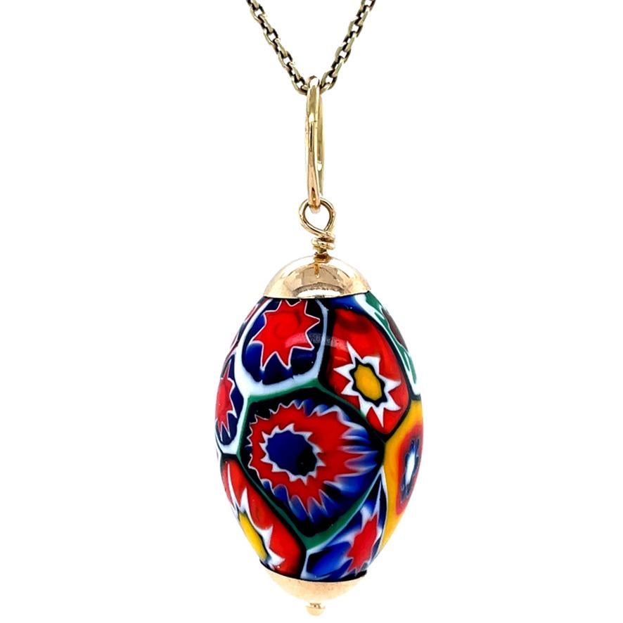 Diese Millefiori-Perle, italienisch für 