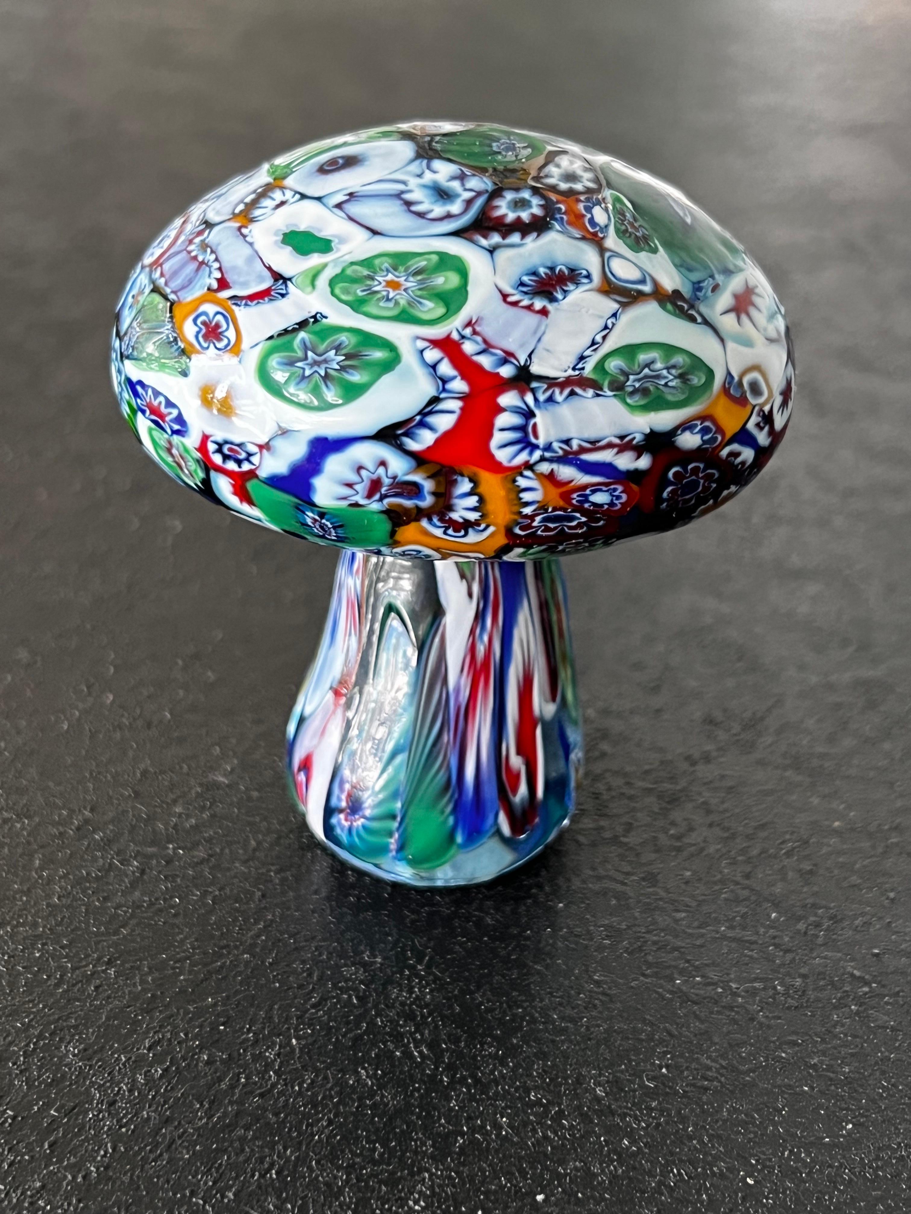 vintage glass mushroom
