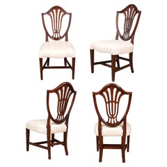 Set di 4 sedie Shieldback Millinder d'epoca